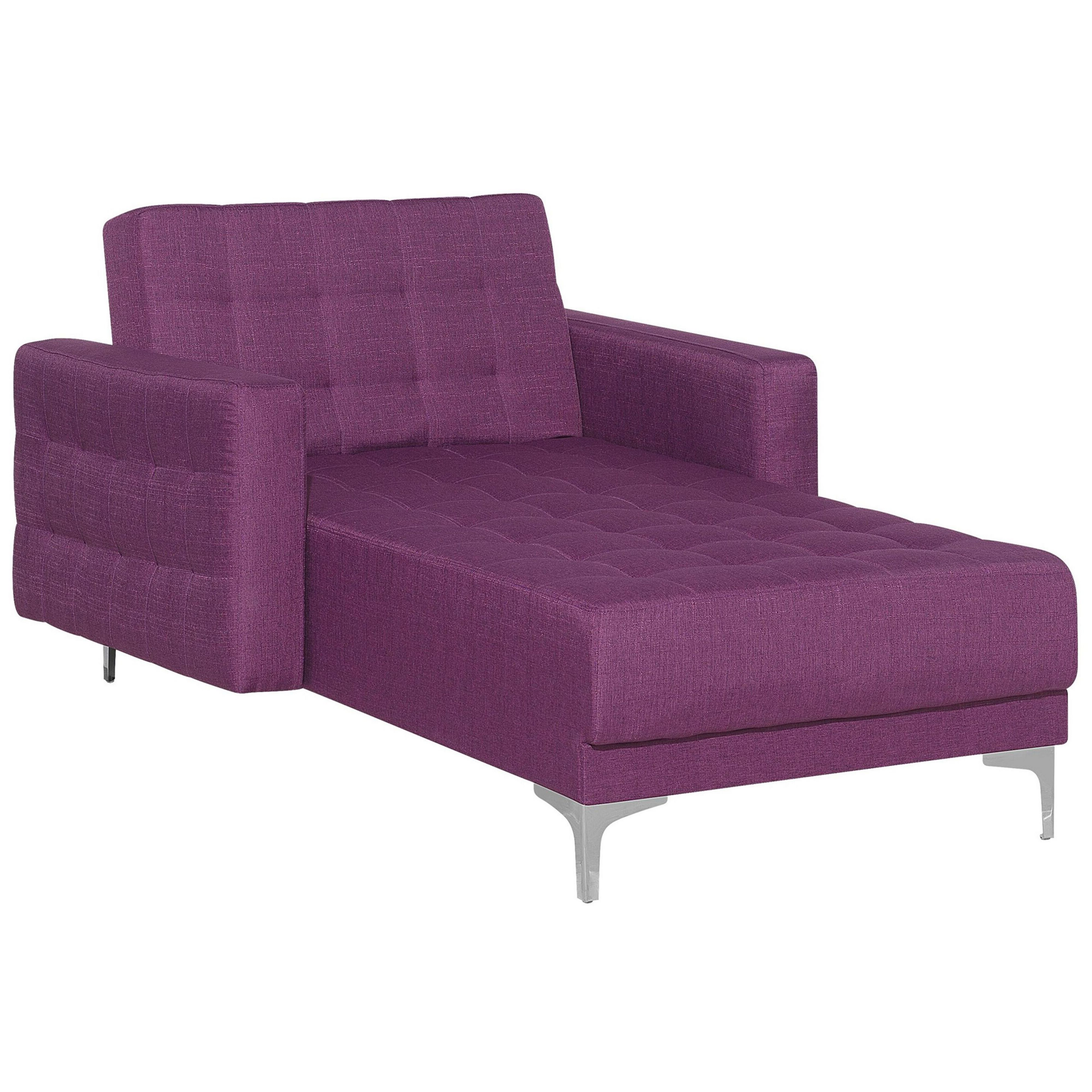 Chaise longue stof paars ABERDEEN