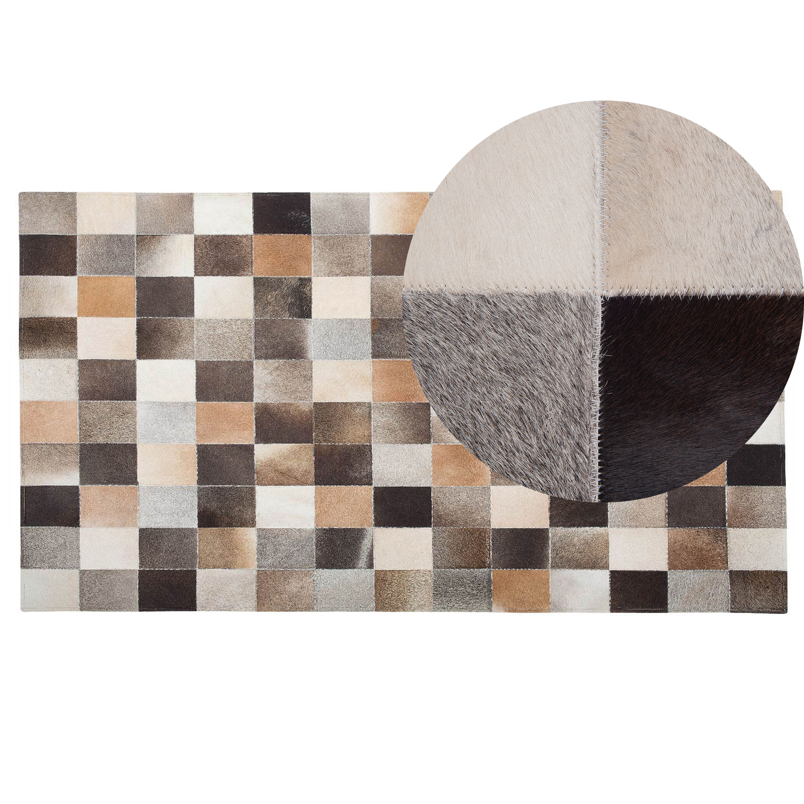 Vloerkleed patchwork meerkleurig 200 x 300 cm SOKE