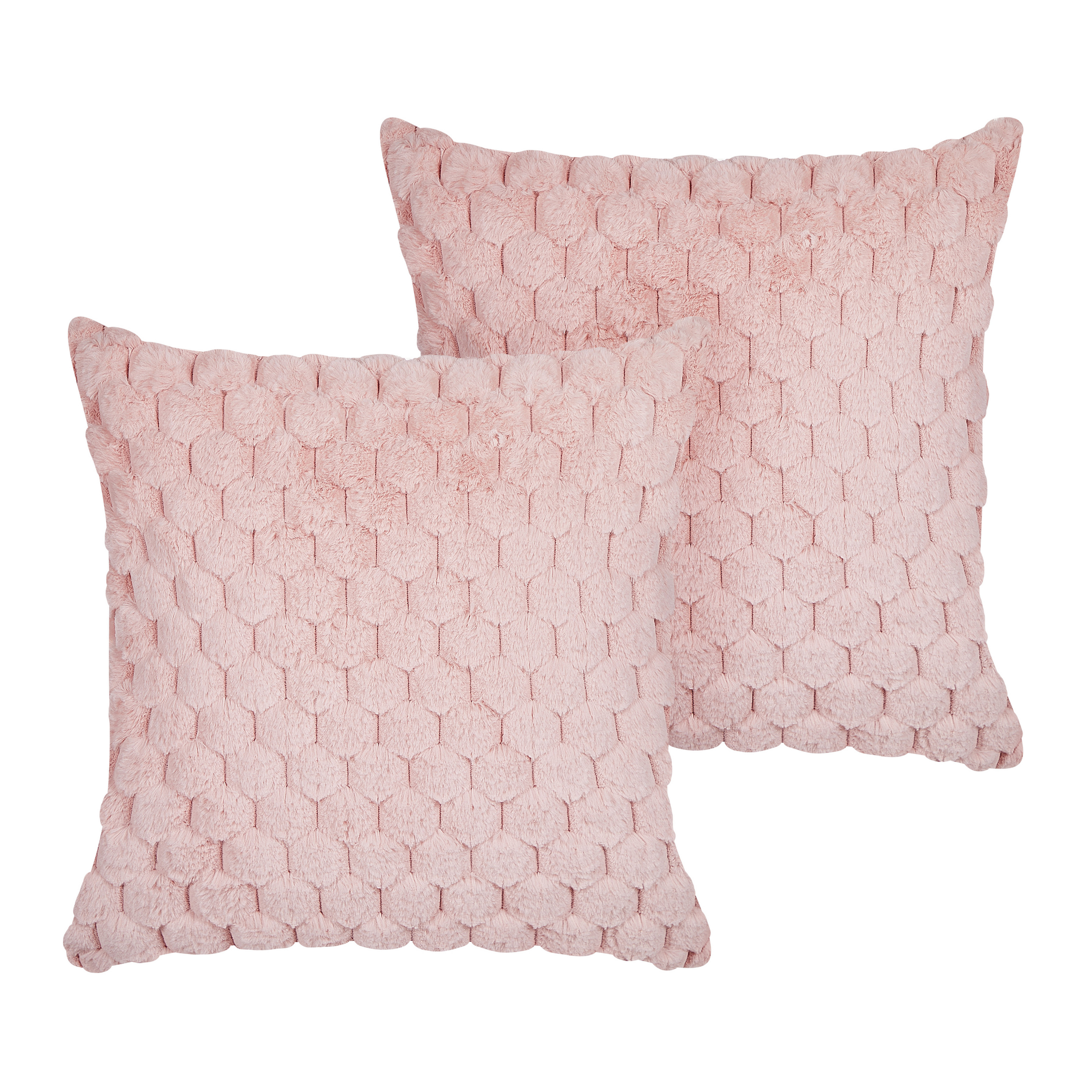 Set van 2 kussens Pastelroze PURSLANE 43 x 43 cm