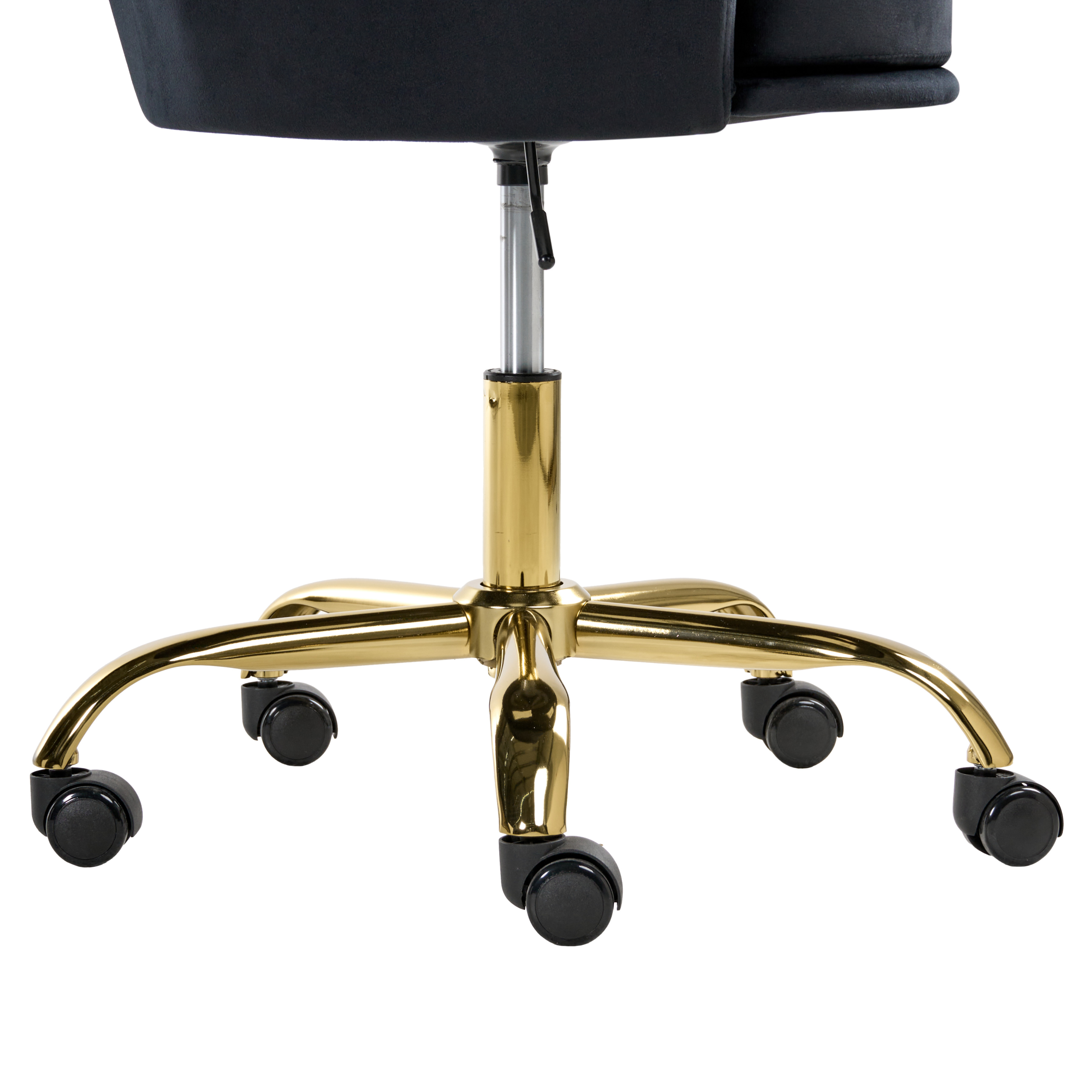 Scaun de birou MONTICELLO Catifea Negru [8]