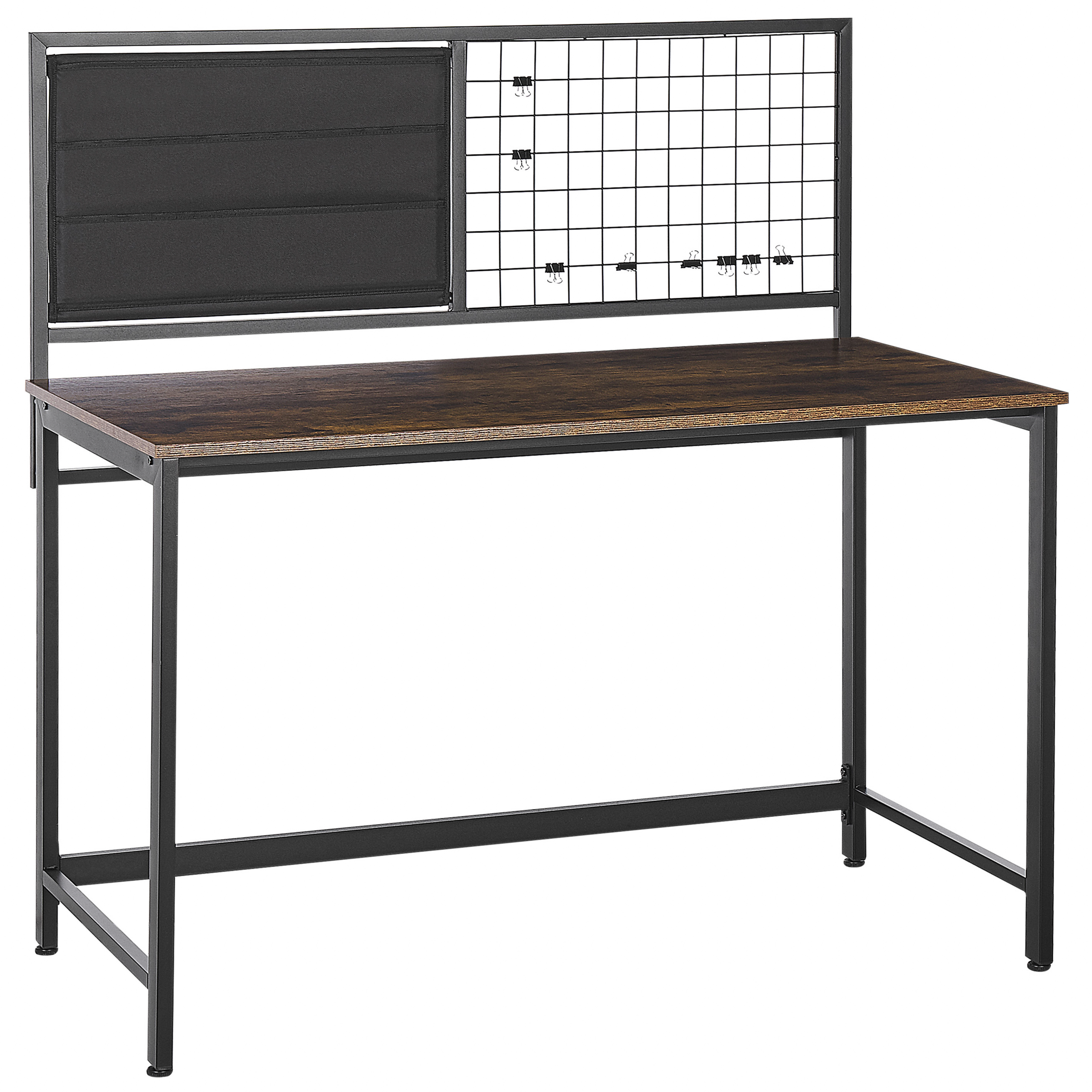 Bureau met memobord 118 x 60 cm Zwart VINCE