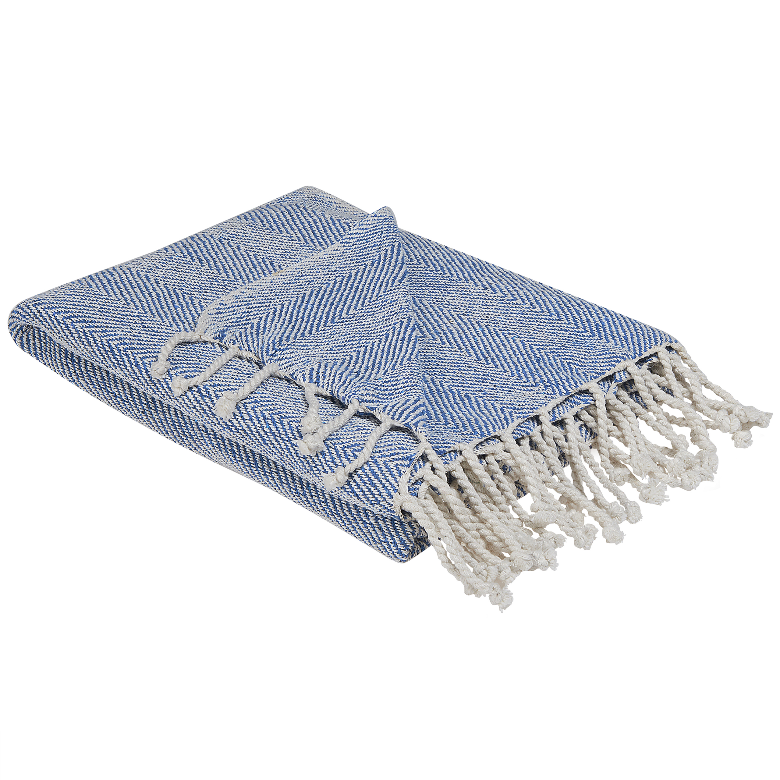 Plaid blauw 130 x 160 cm TILMI