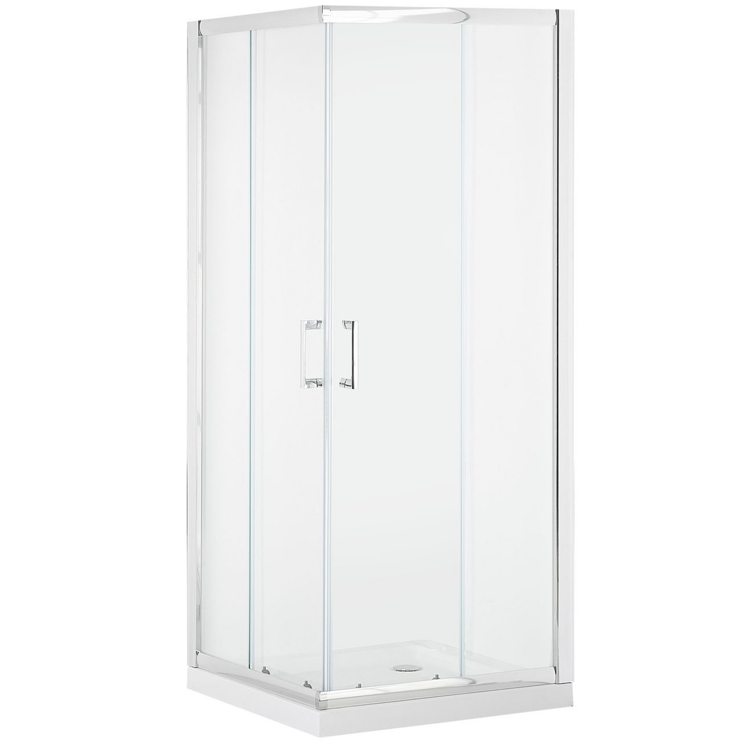 Douchecabine 90 x 90 x 185 cm Zilver TELA