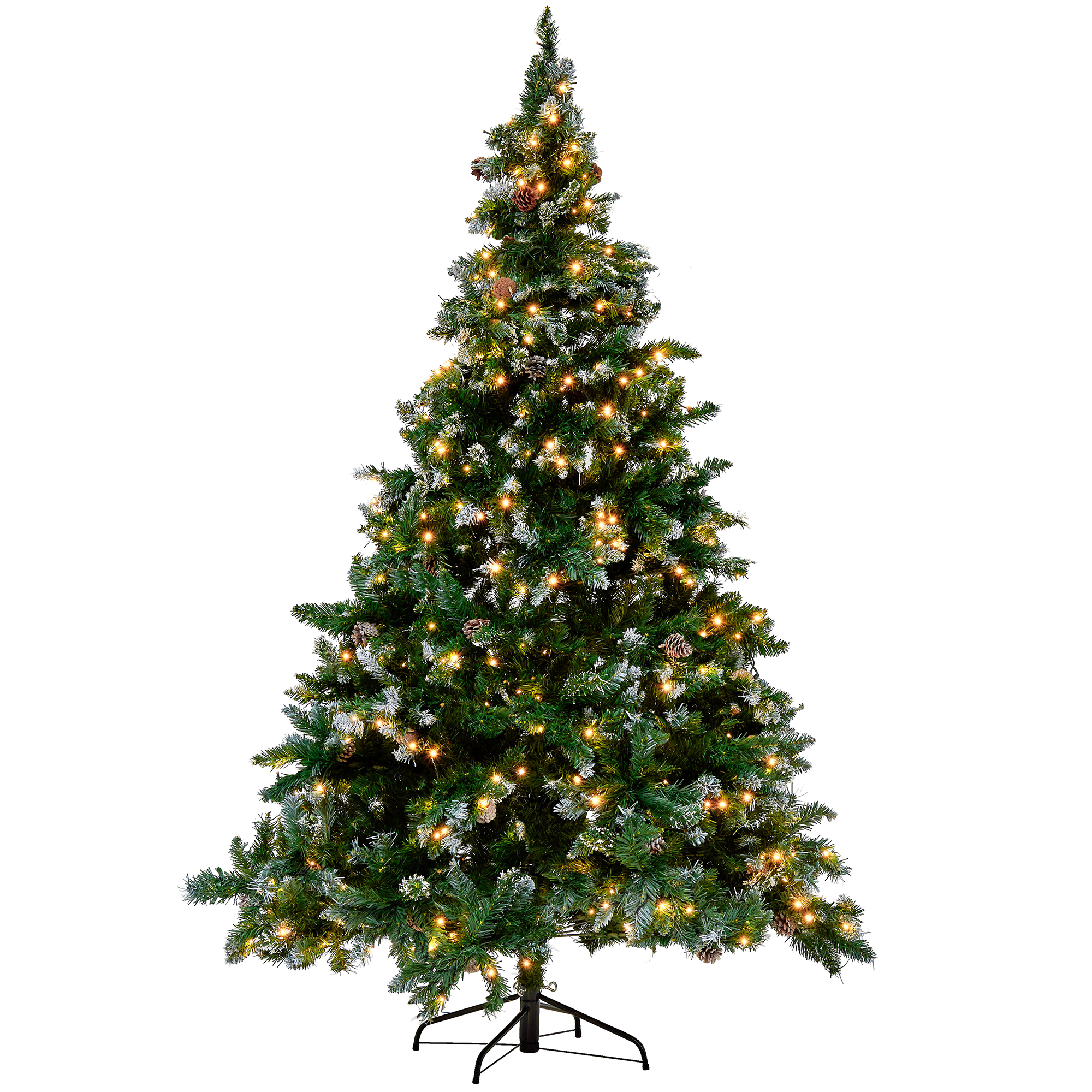 Kerstboom met verlichting 210 cm Groen PALOMAR