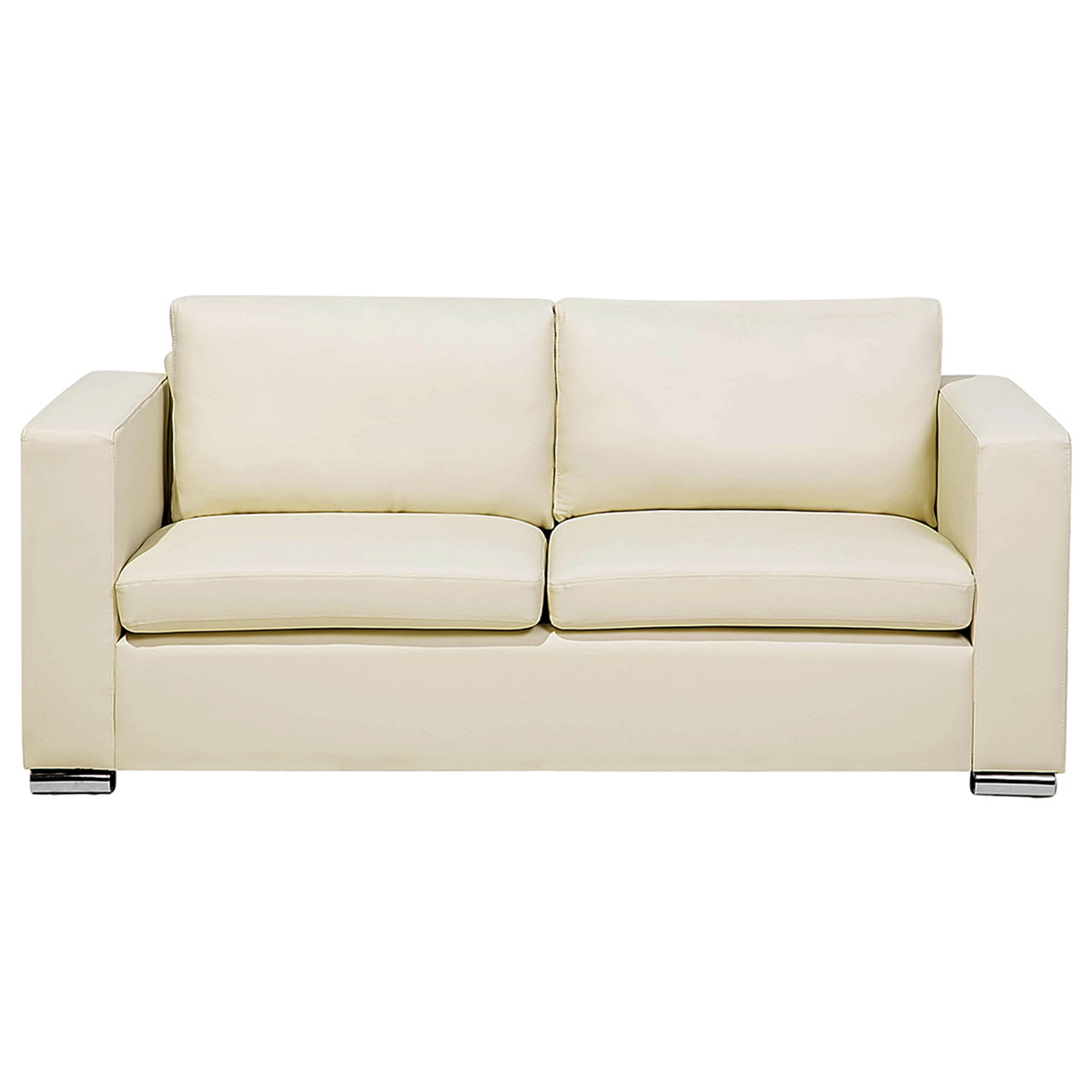 Driezitsbank leer beige HELSINKI