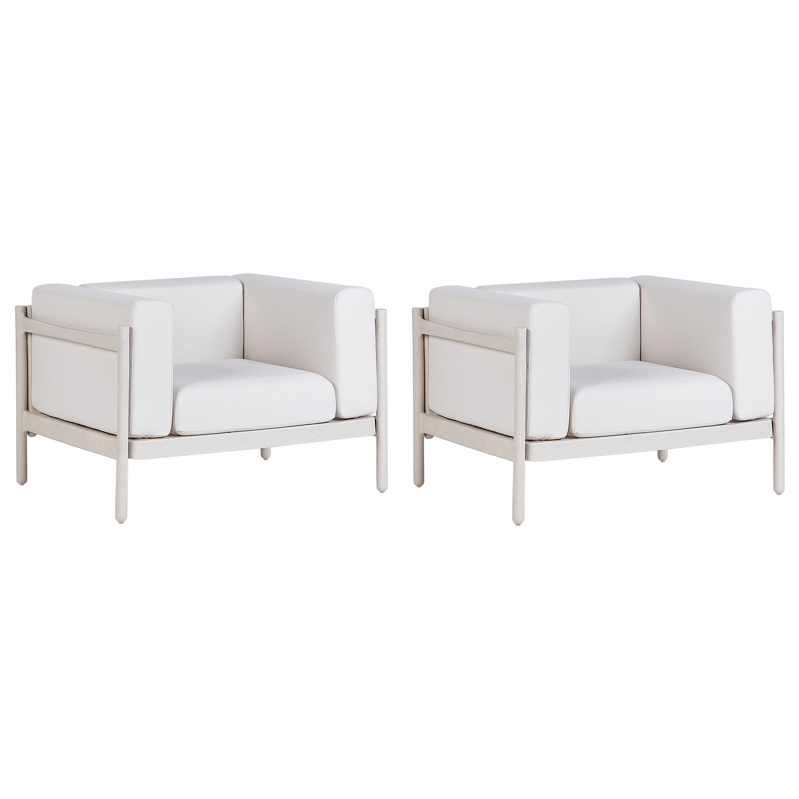Set van 2 stoelen Lichtbeige FERRETTI