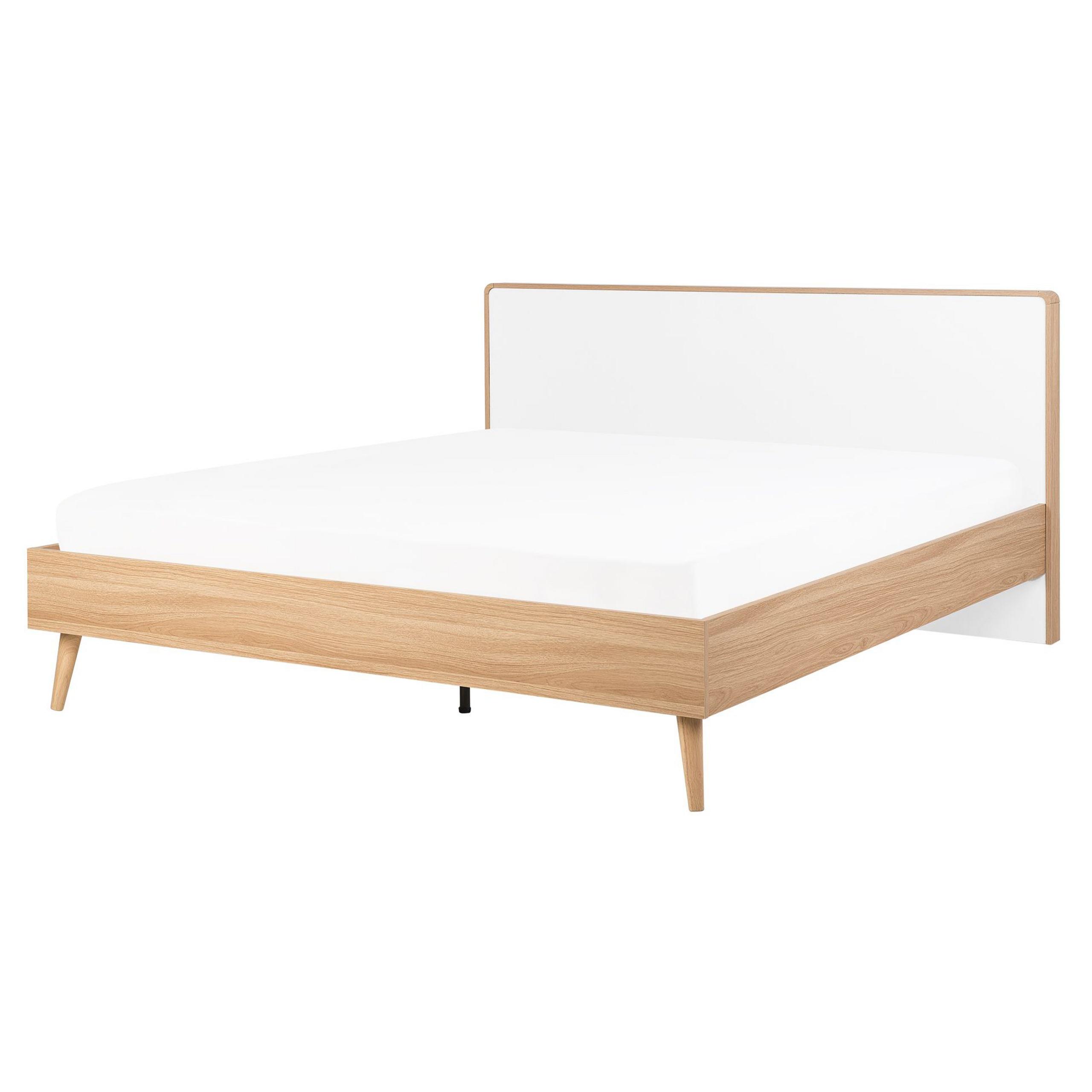 Bed lichthout wit 160 x 200 cm SERRIS