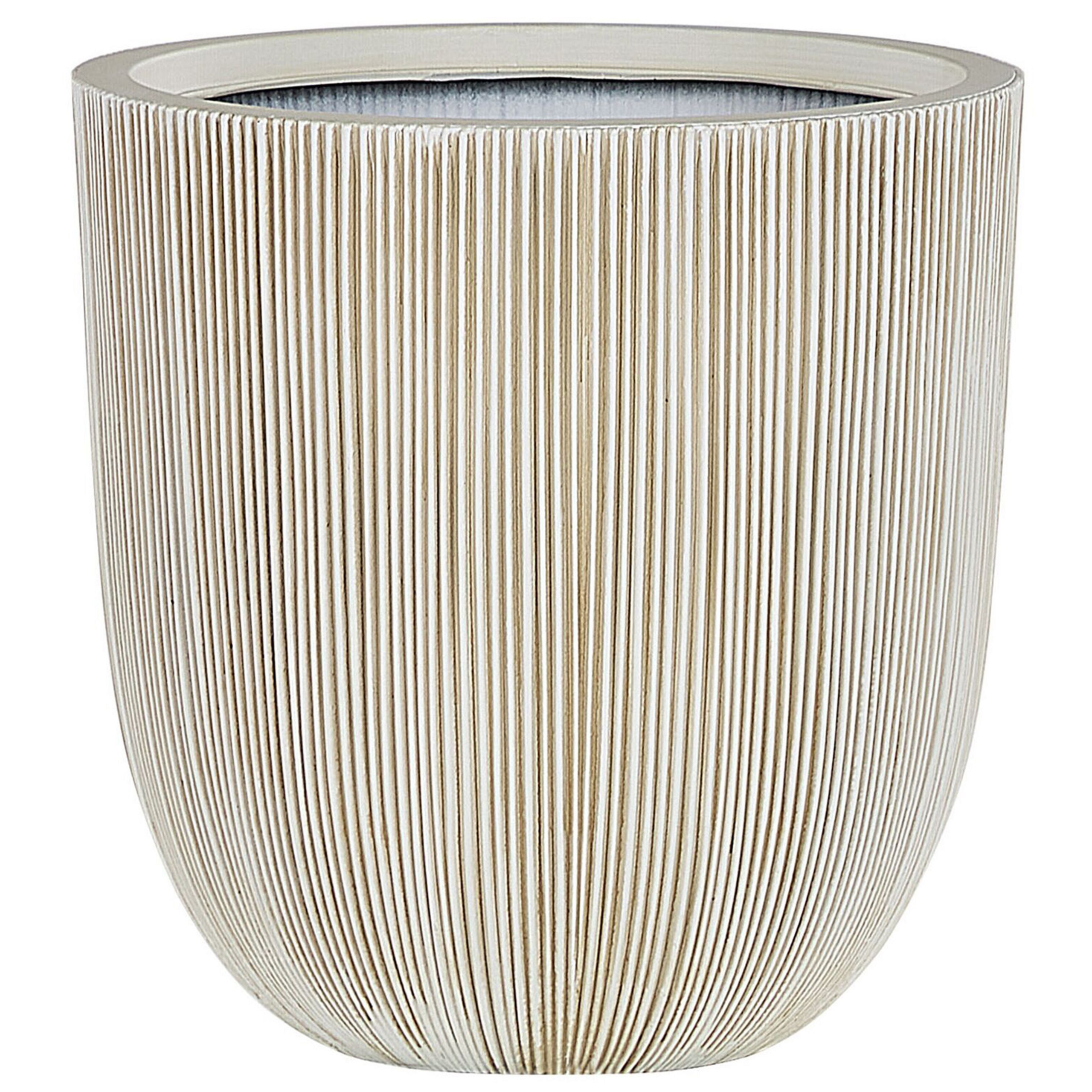 Bloempot beige/wit 44x44x48 cm CHIOS