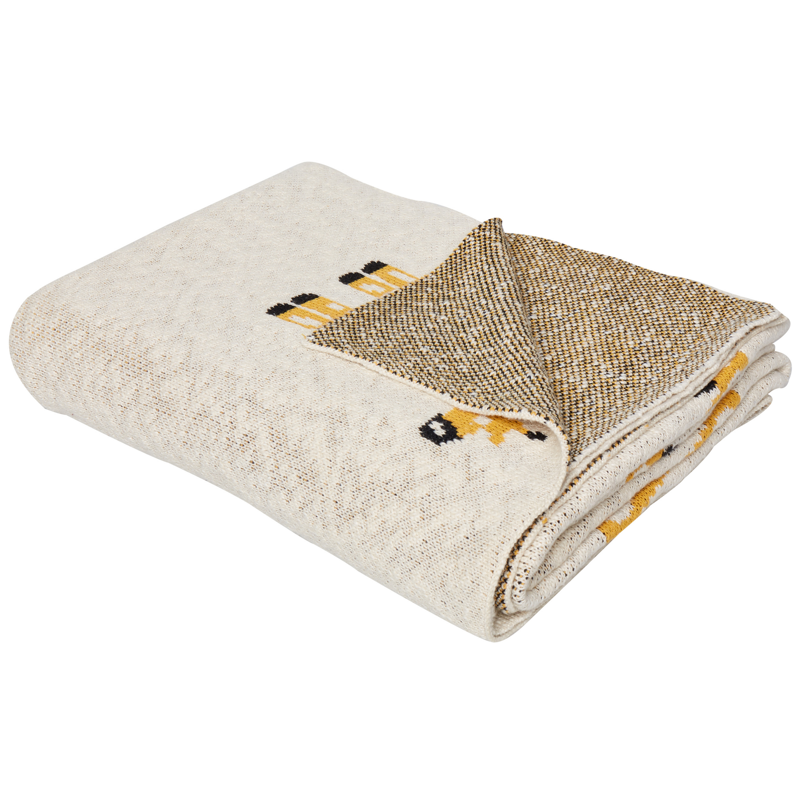 Kinderdeken katoen beige 130 x 170 cm CHILARI