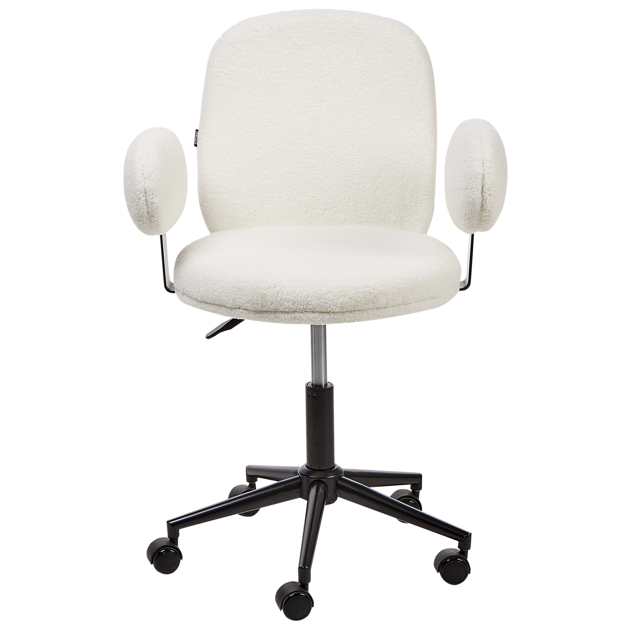 Scaun de birou MORAGA Boucle Alb-murdar [5]