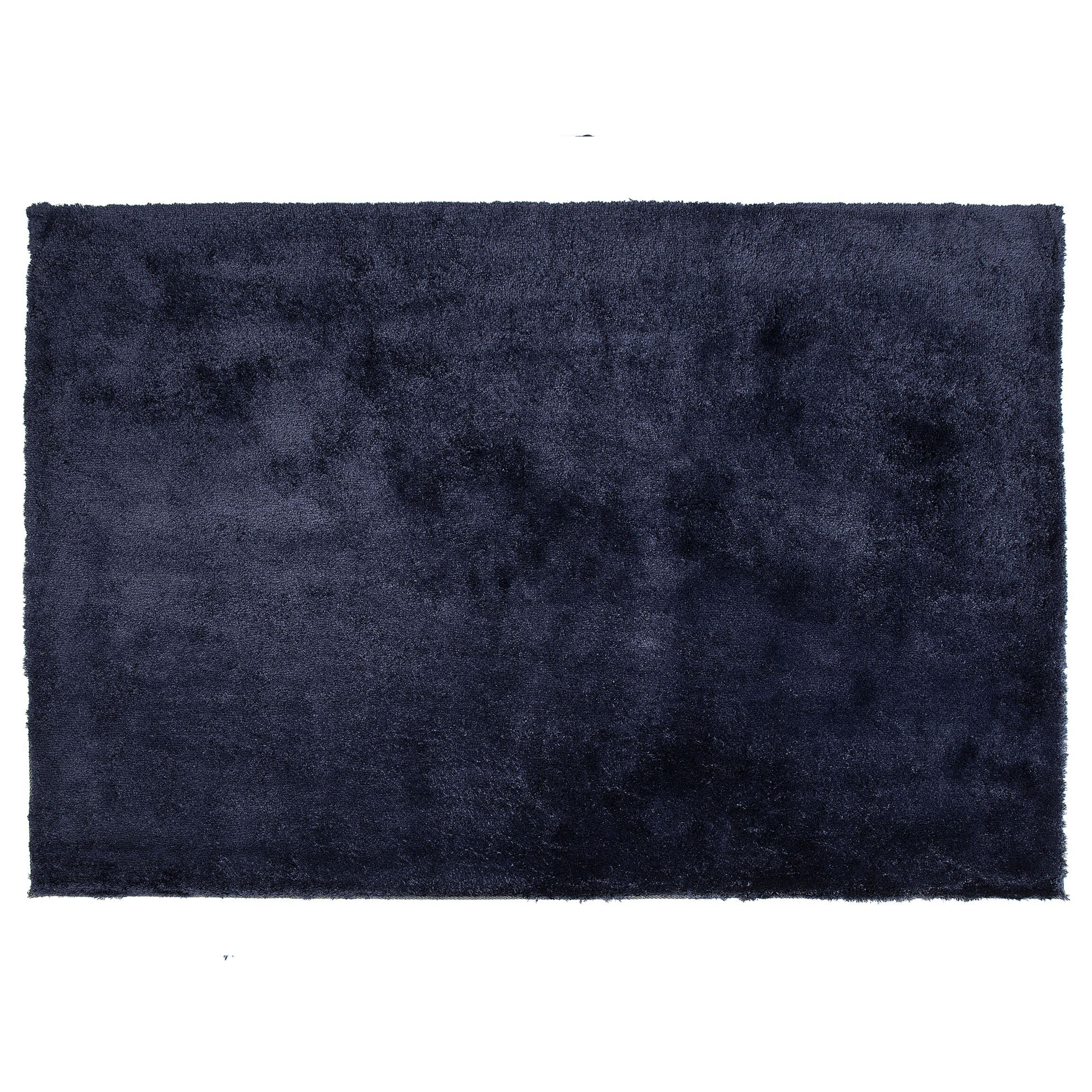 Vloerkleed polyester donkerblauw 160 x 230 cm EVREN