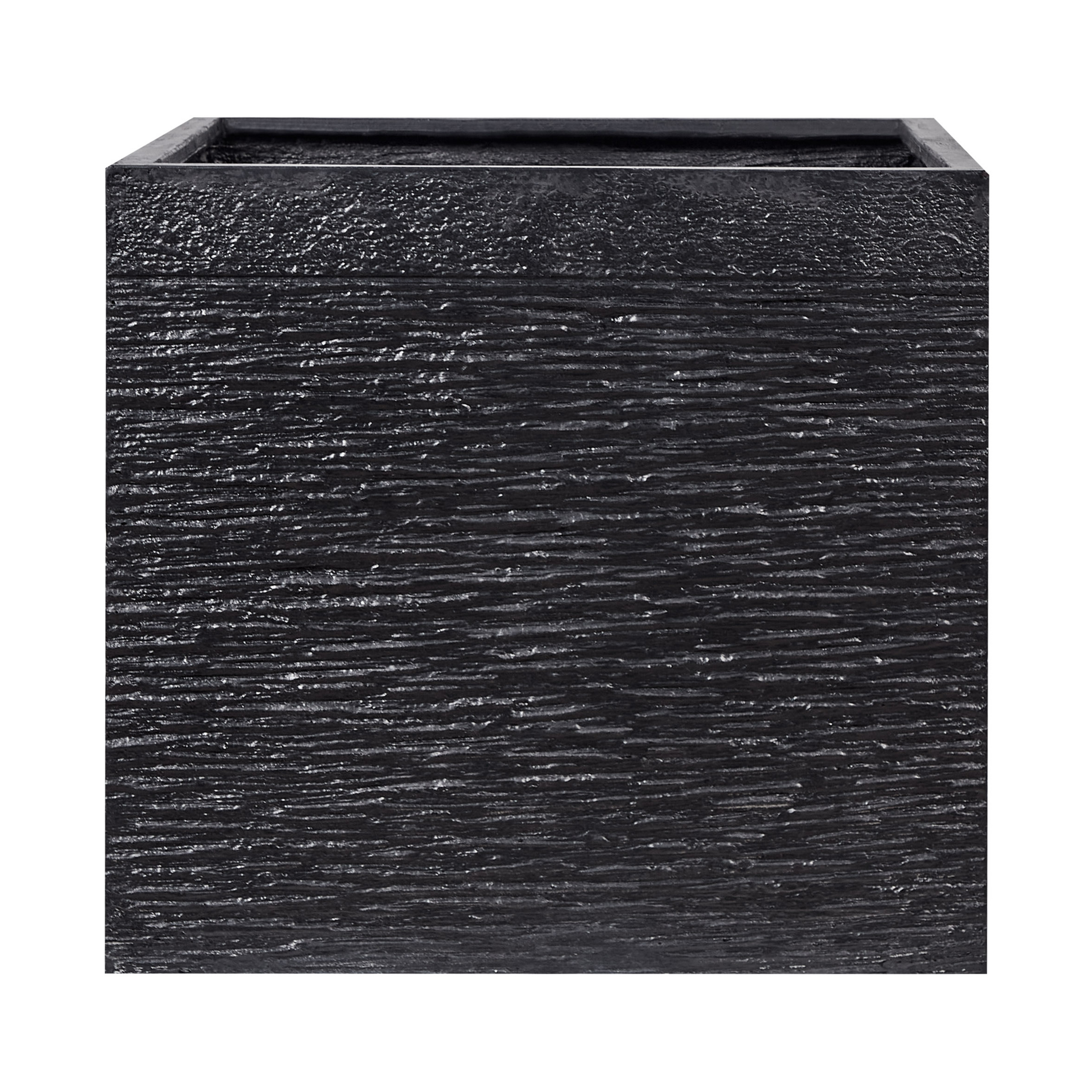 Bloempot zwart 50x50x46 cm PAROS L