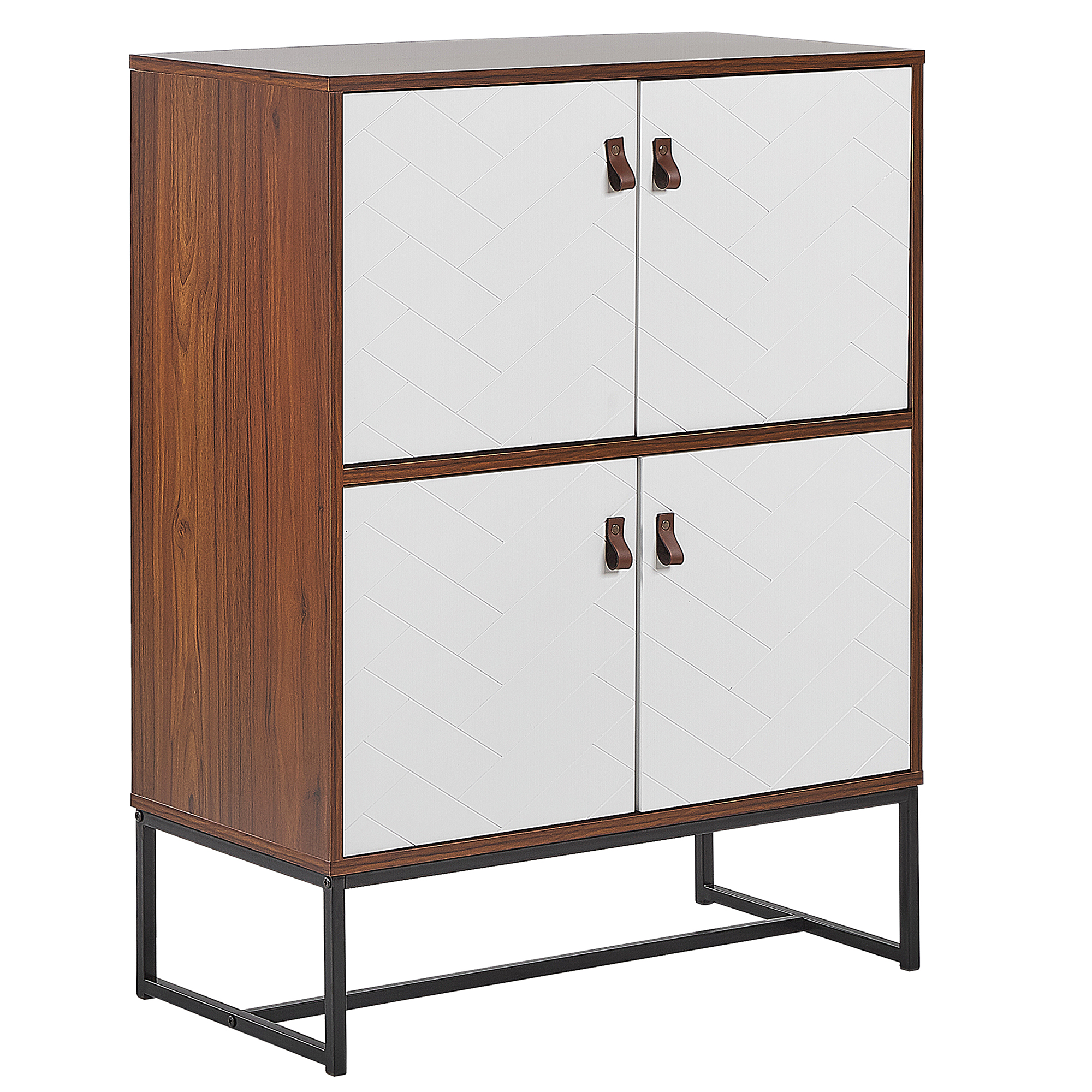 Commode donkerbruin/wit NUEVA