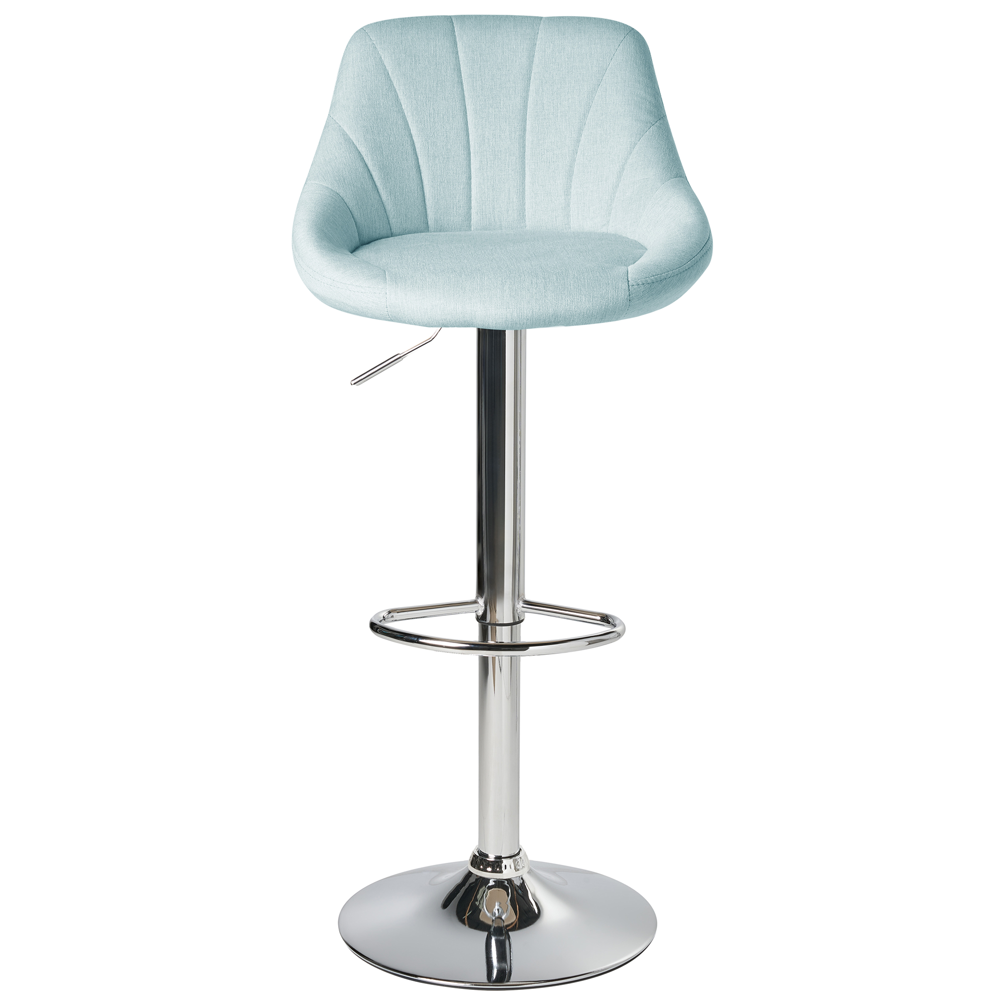 Set de 2 scaune de bar LUCCA  Pivotant Albastru deschis [6]