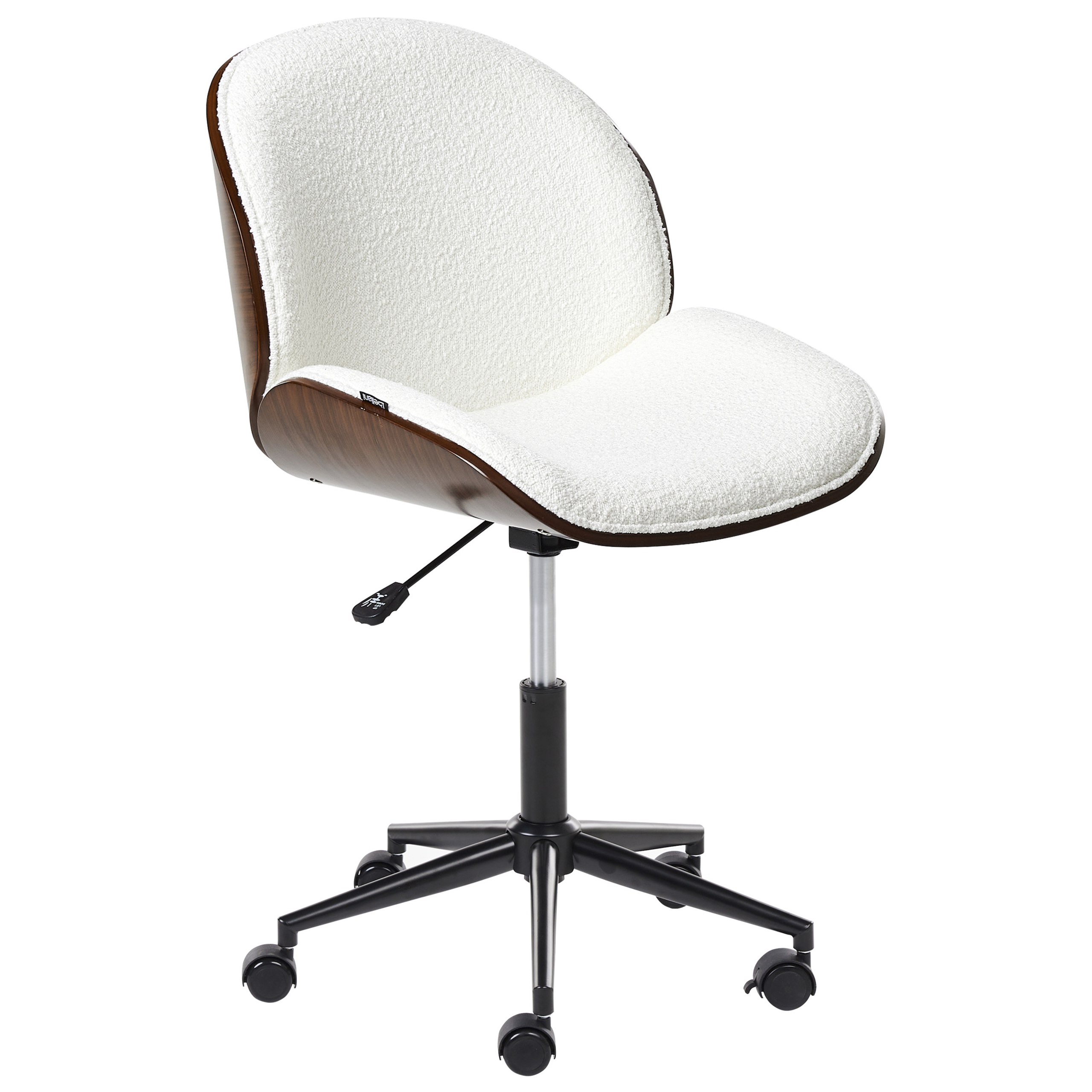Office chair MENESHA White Boucle [2]