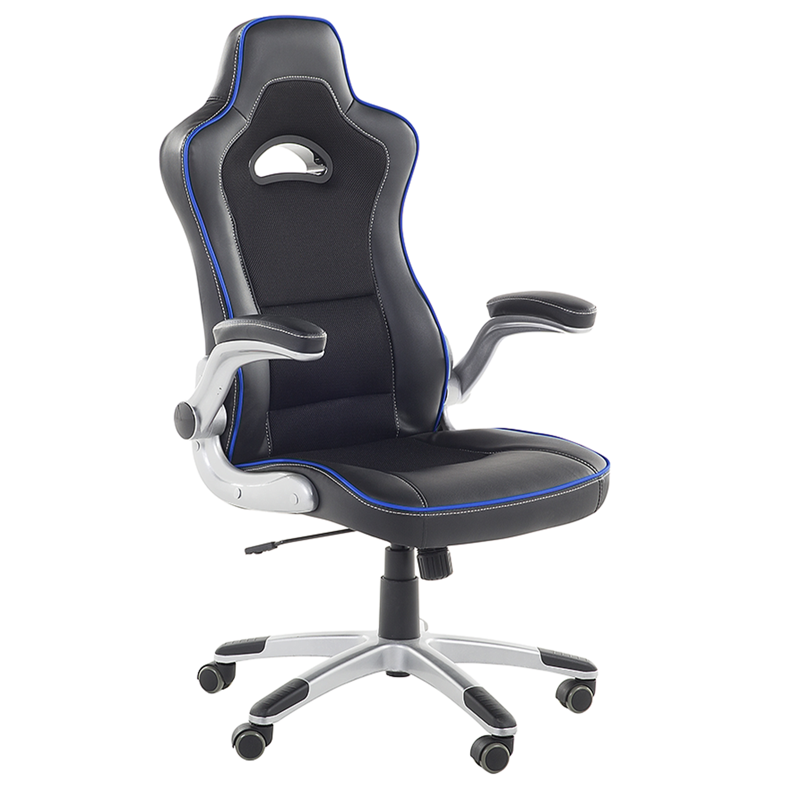 Directeursstoel Kunstleer Blauw MASTER