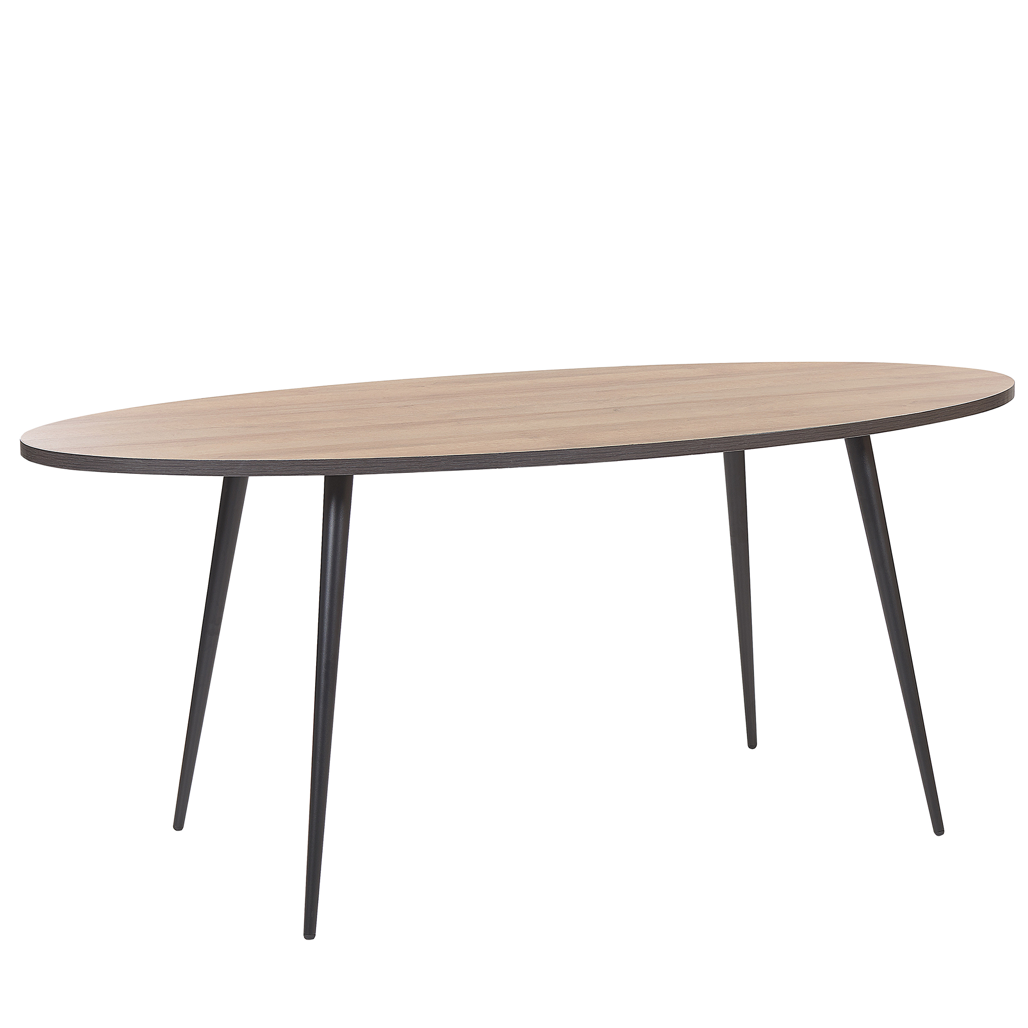 Eettafel MDF zwart/donkerbruin OTTAWA
