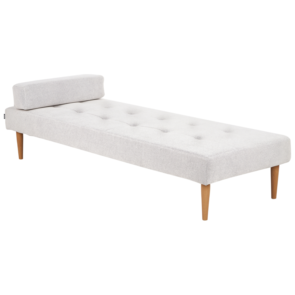 Chaise longue Bianco Sporco Rivestimento in tessuto Moderno Minimalista