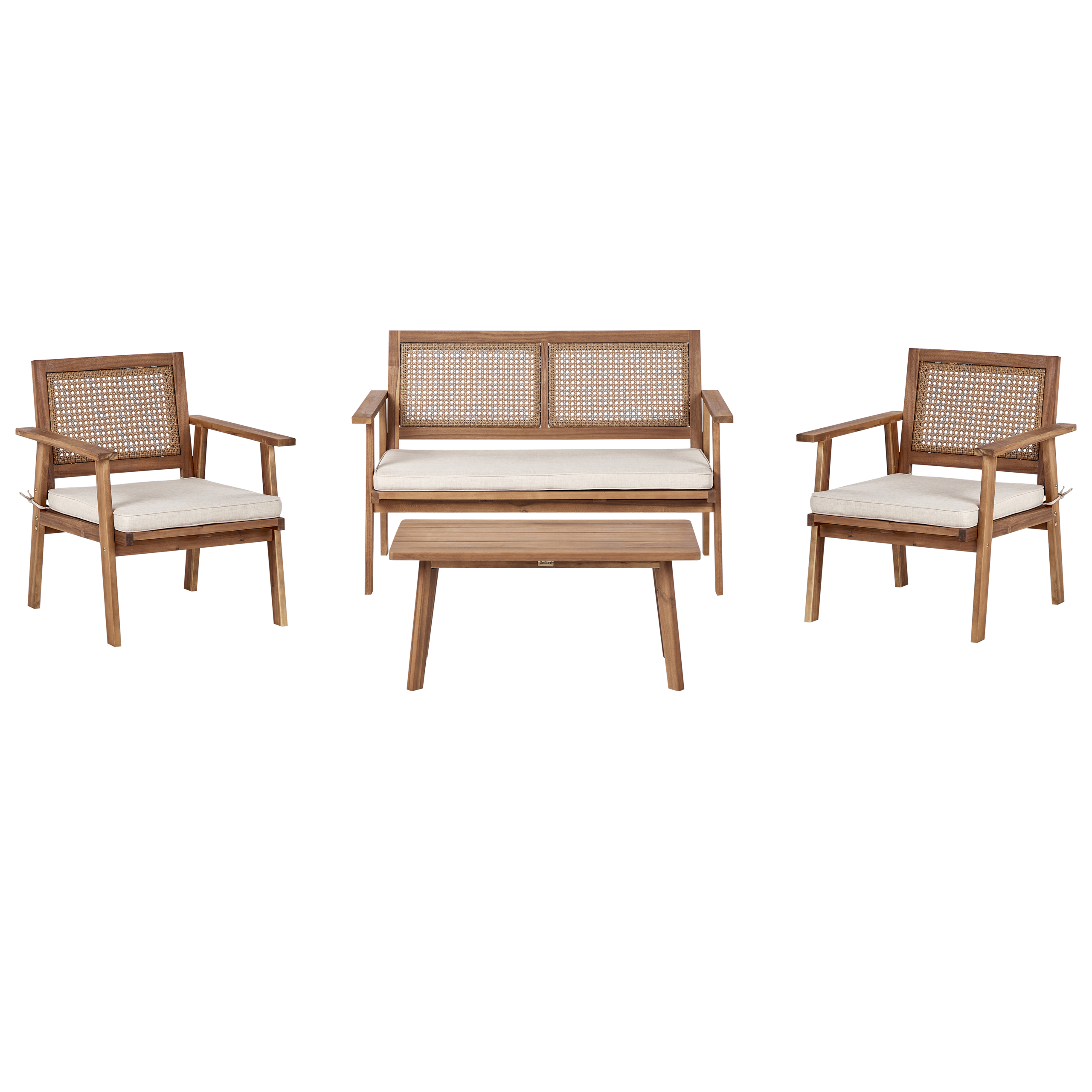 Zitgroep FSC® gecertificeerd acaciahout Lichtbeige ARENELLA