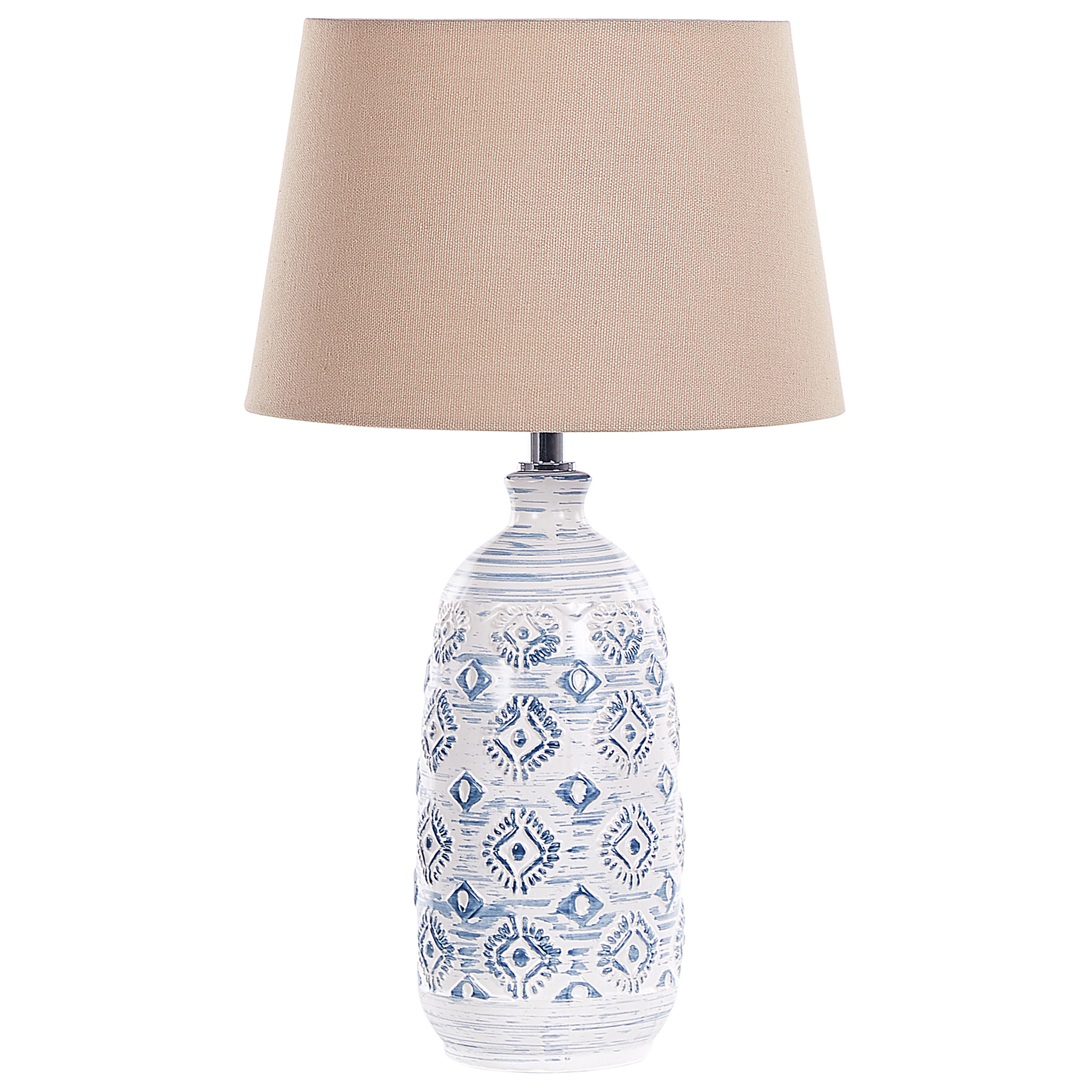 Tafellamp keramiek wit/blauw PALAKARIA