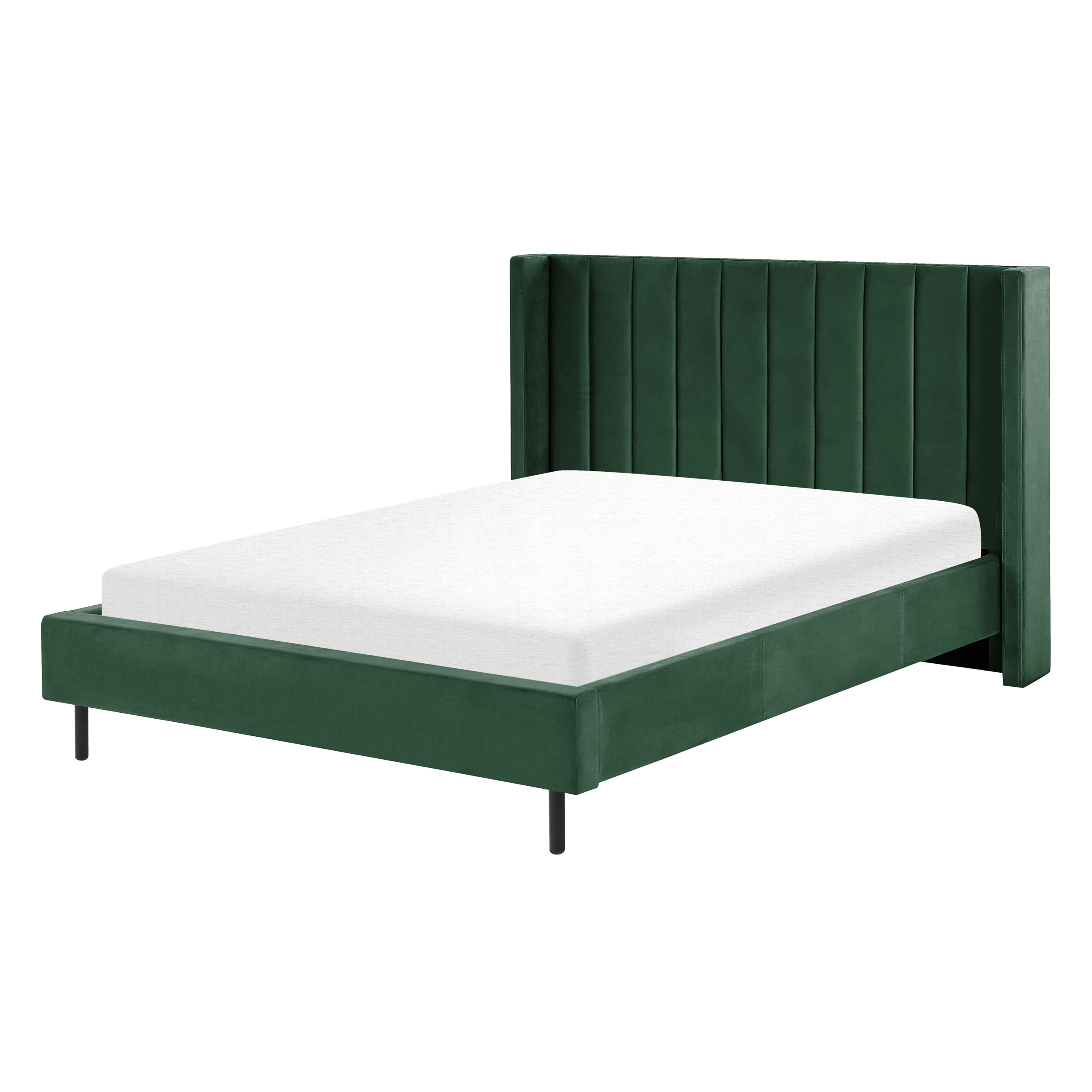 Bed fluweel groen 140 x 200 VILLETTE