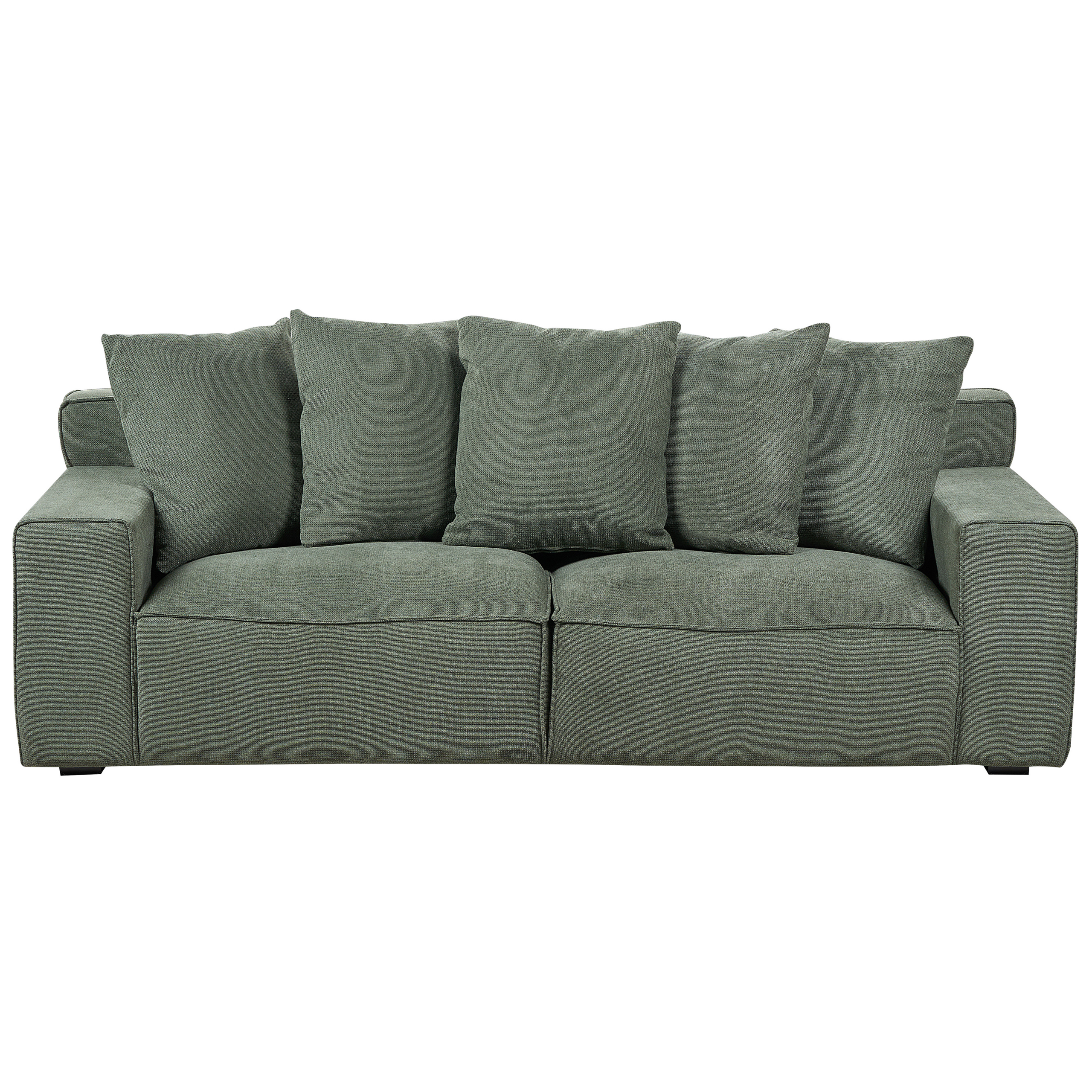 Driezitsbank chenille groen VISKAN