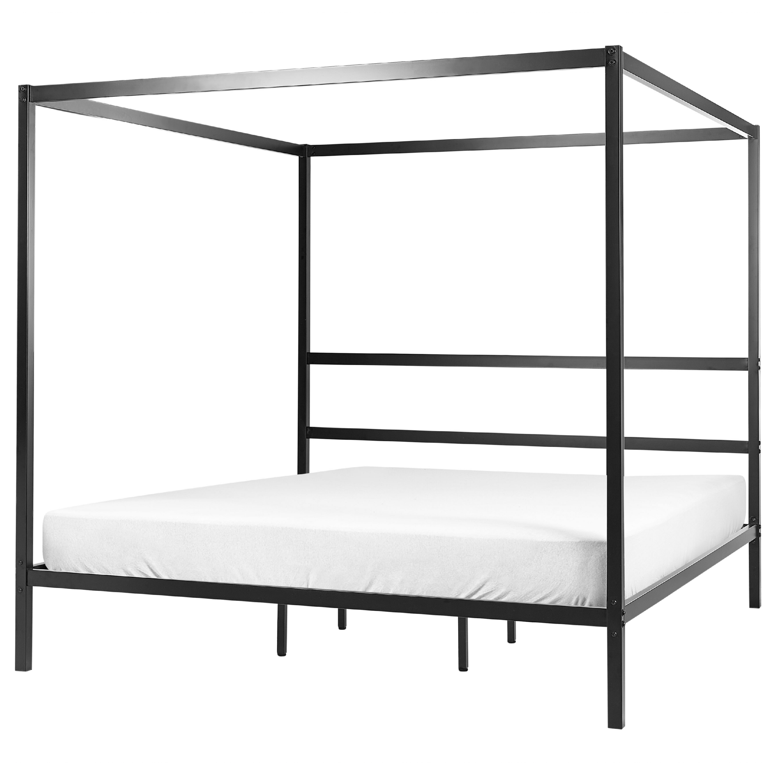 Bed metaal zwart 180 x 200 cm LESTARDS