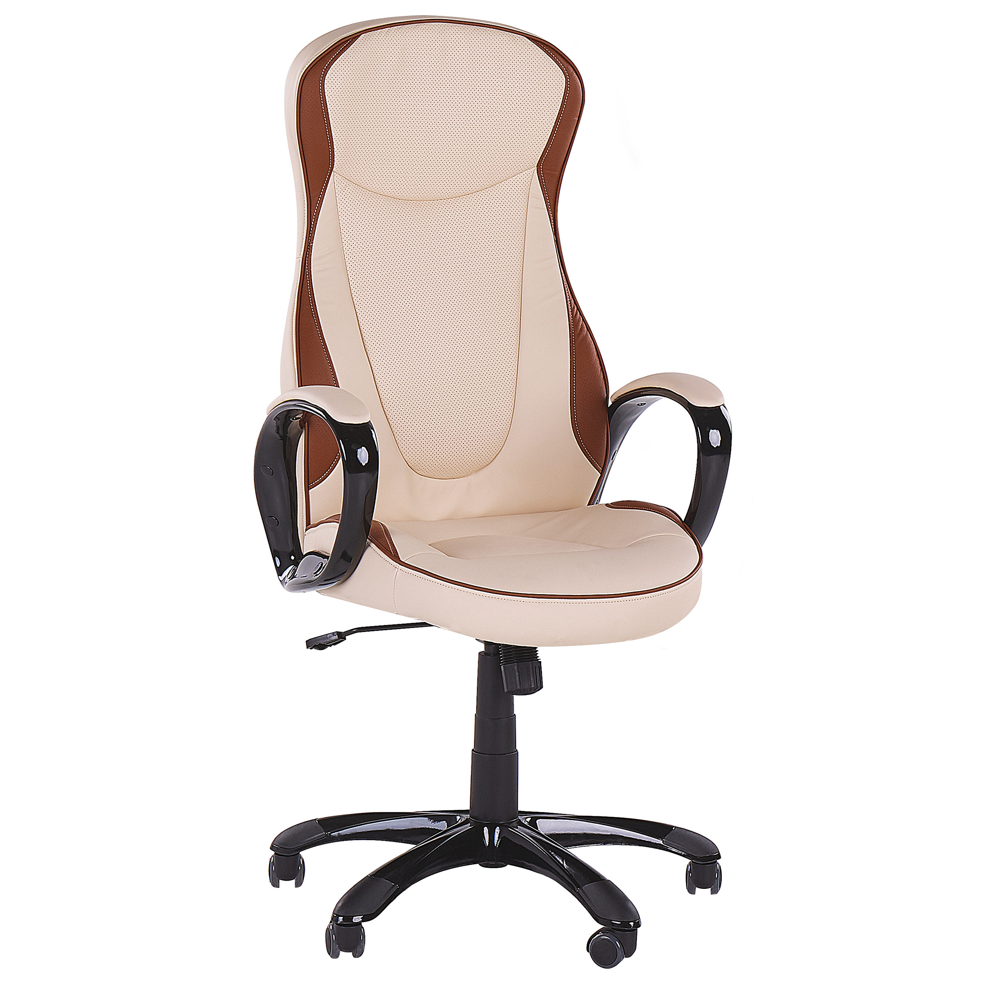 Directeursstoel Kunstleer Beige FELICITY