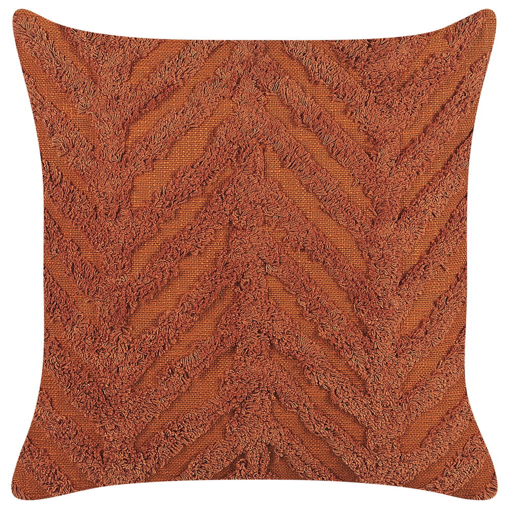 Image of Cuscino decorativo cotone multicolore 45 x 45 cm motivo geometrico nappe rivestimento sfoderabile con imbottitura boho