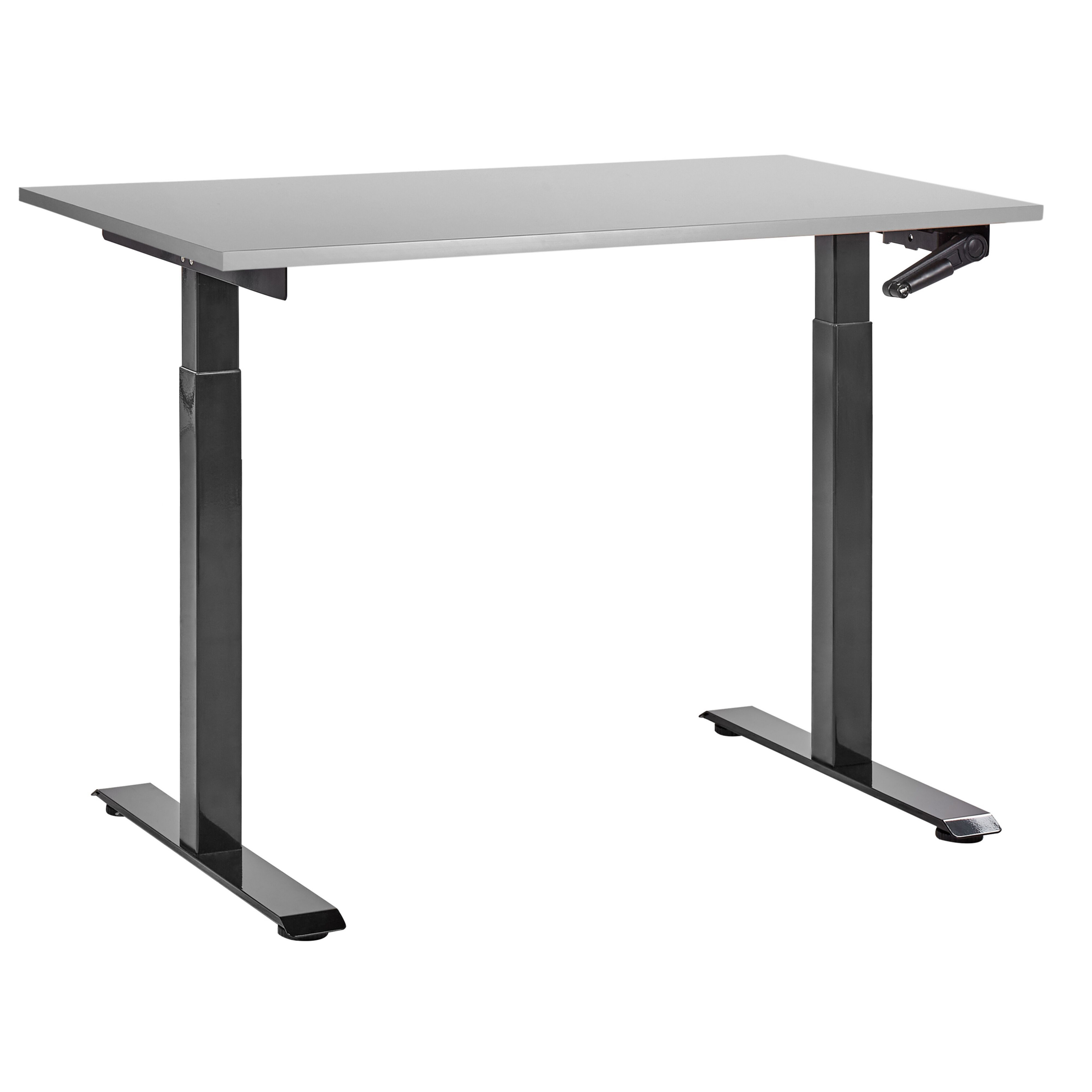 Verstelbaar bureau Handmatig 120 x 72 cm Lichtgrijs DESTINES Diverse Formaten