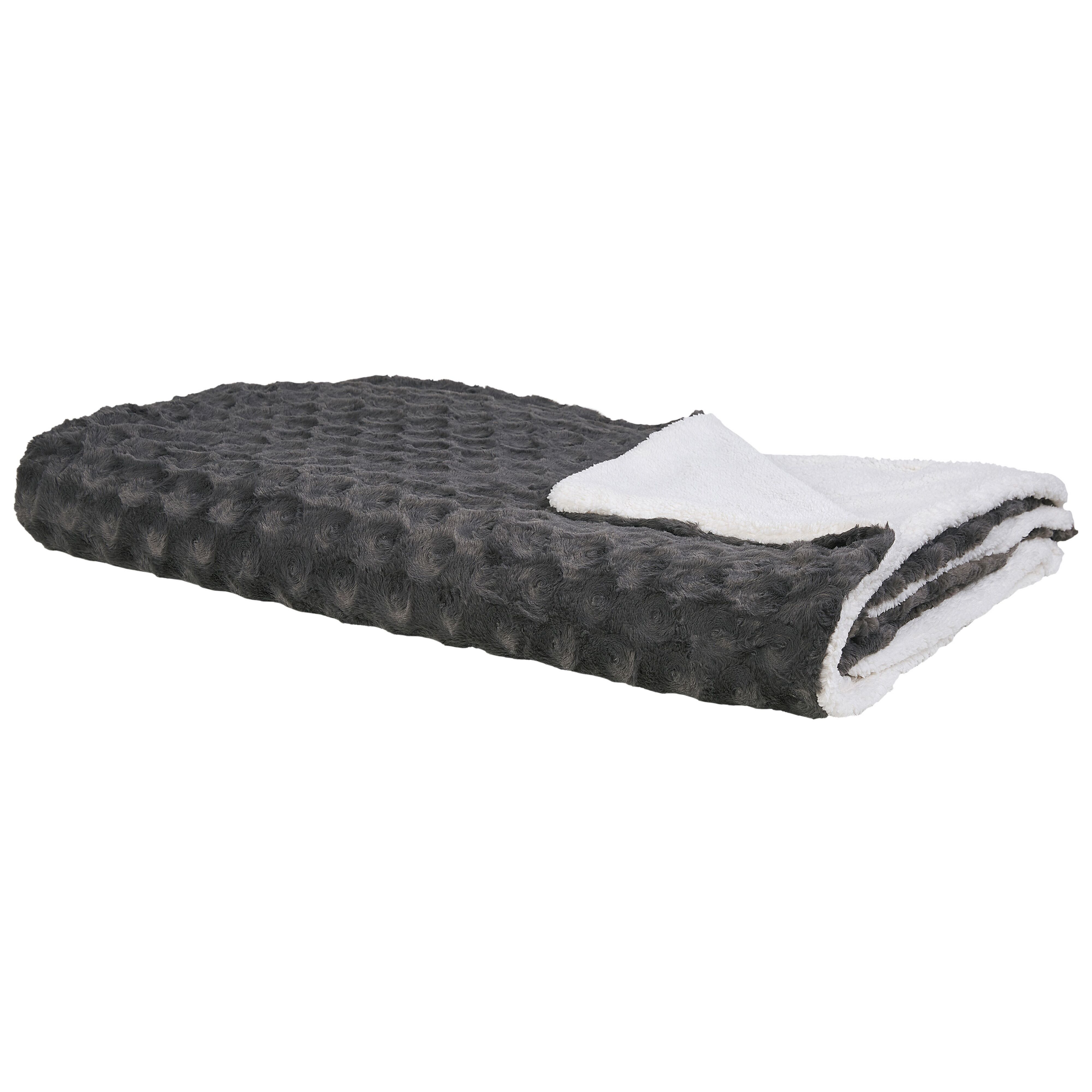 Bedsprei grijs 200 x 220 cm KANDILLI