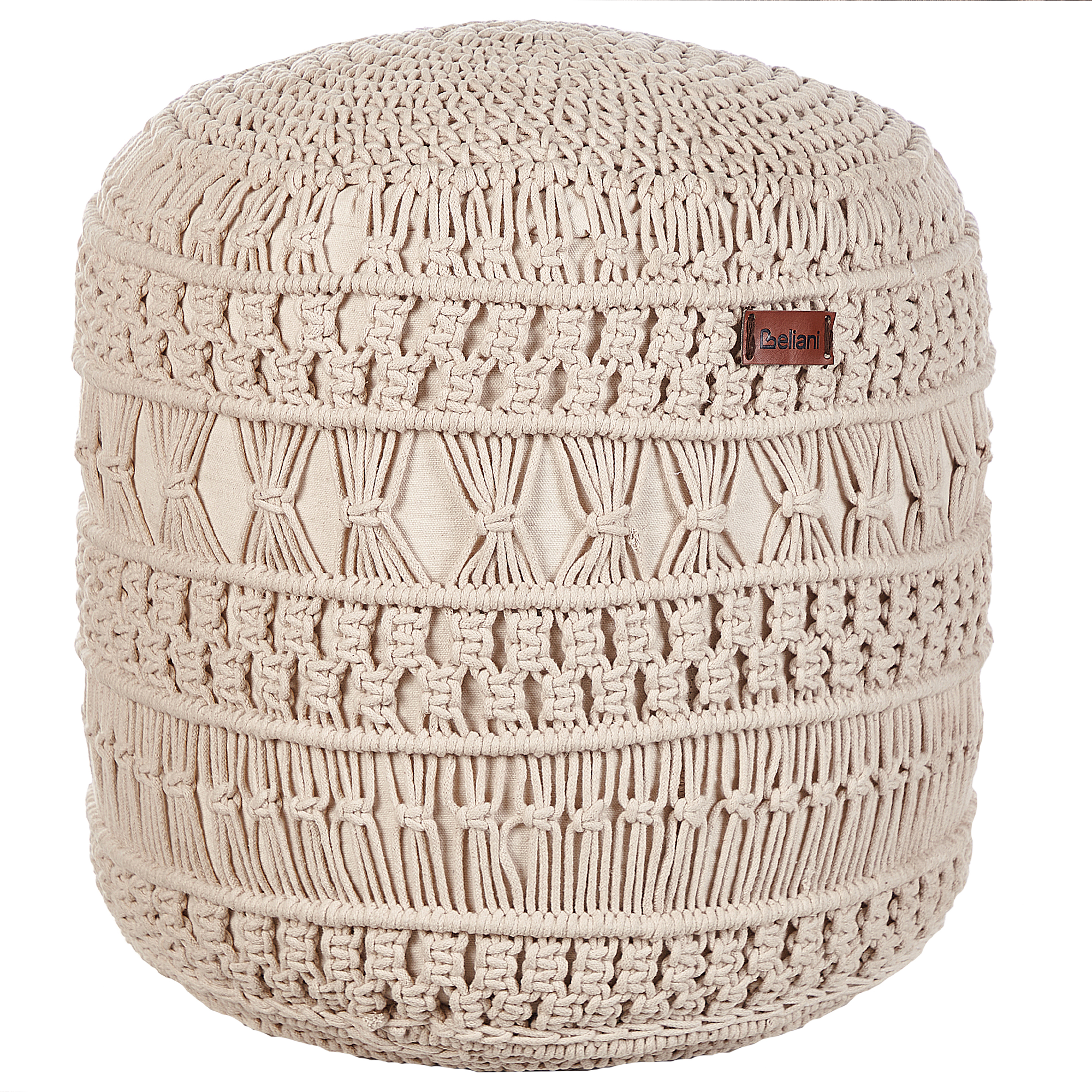 Poef katoen beige THAKOT
