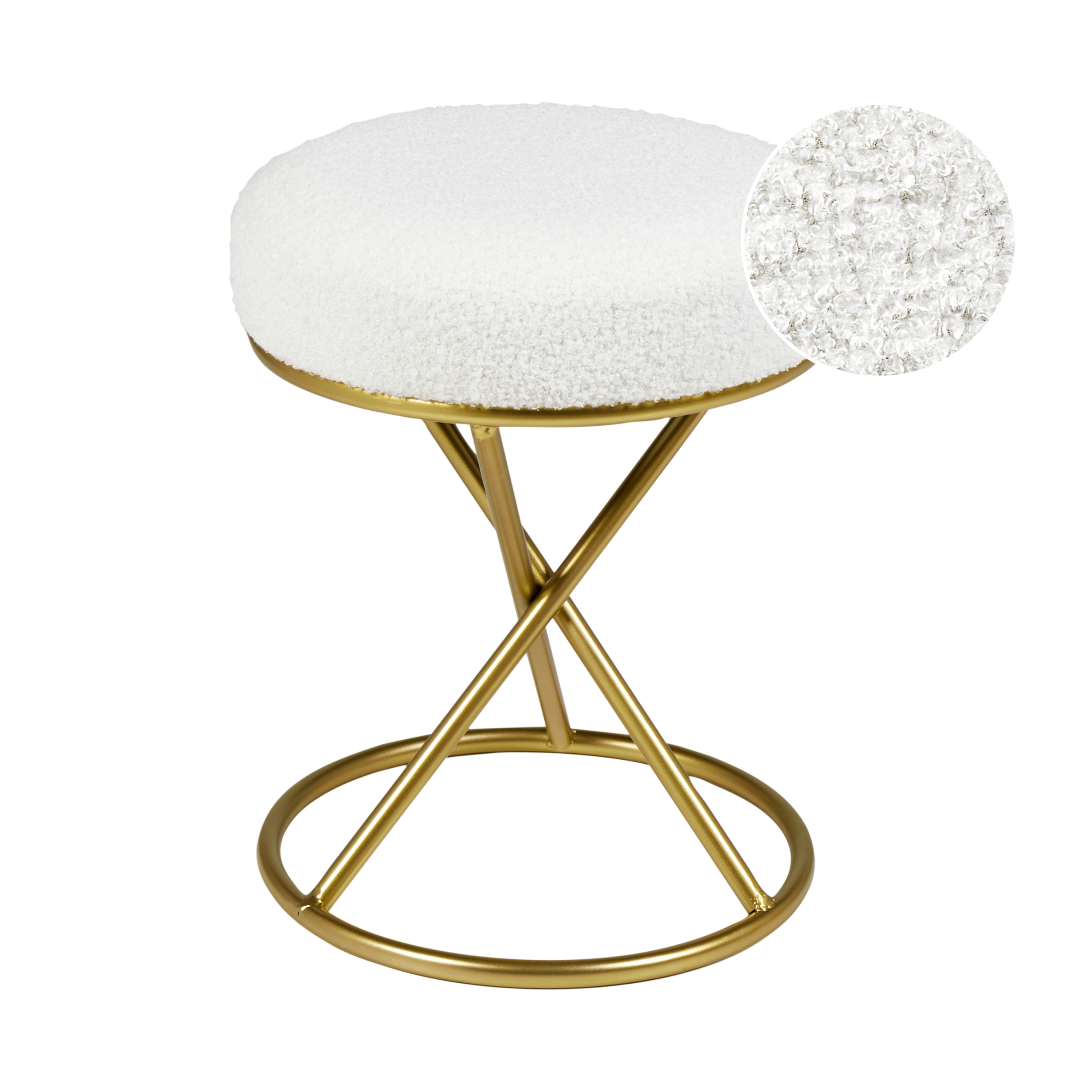 Stool PRESHO Boucle Off-White [2]