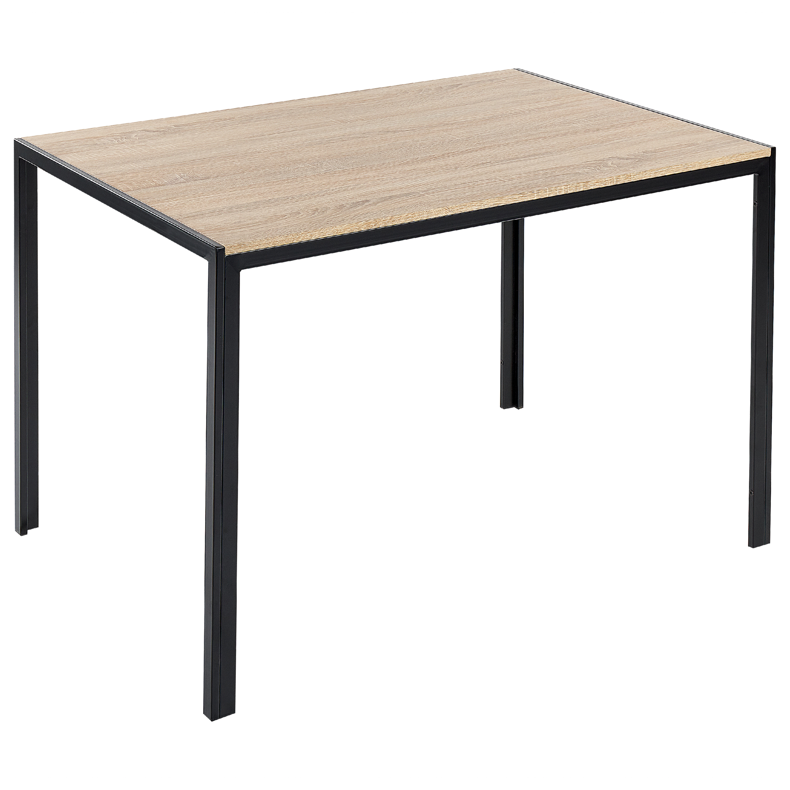 Eettafel hout zwart 120 x 80 cm NEWFIELD