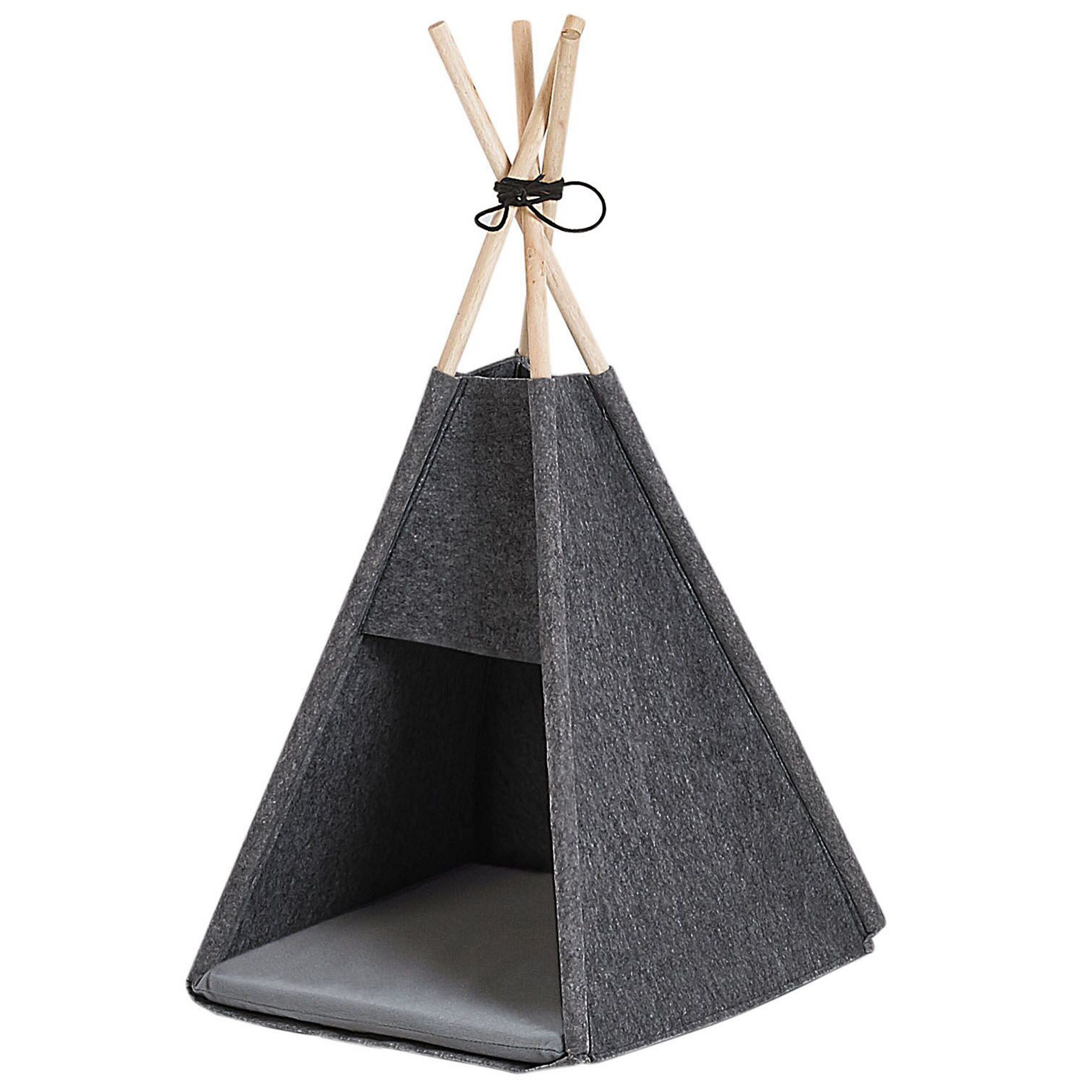 Huisdiertent vilt donkergrijs 35 x 40 cm ULUBEY