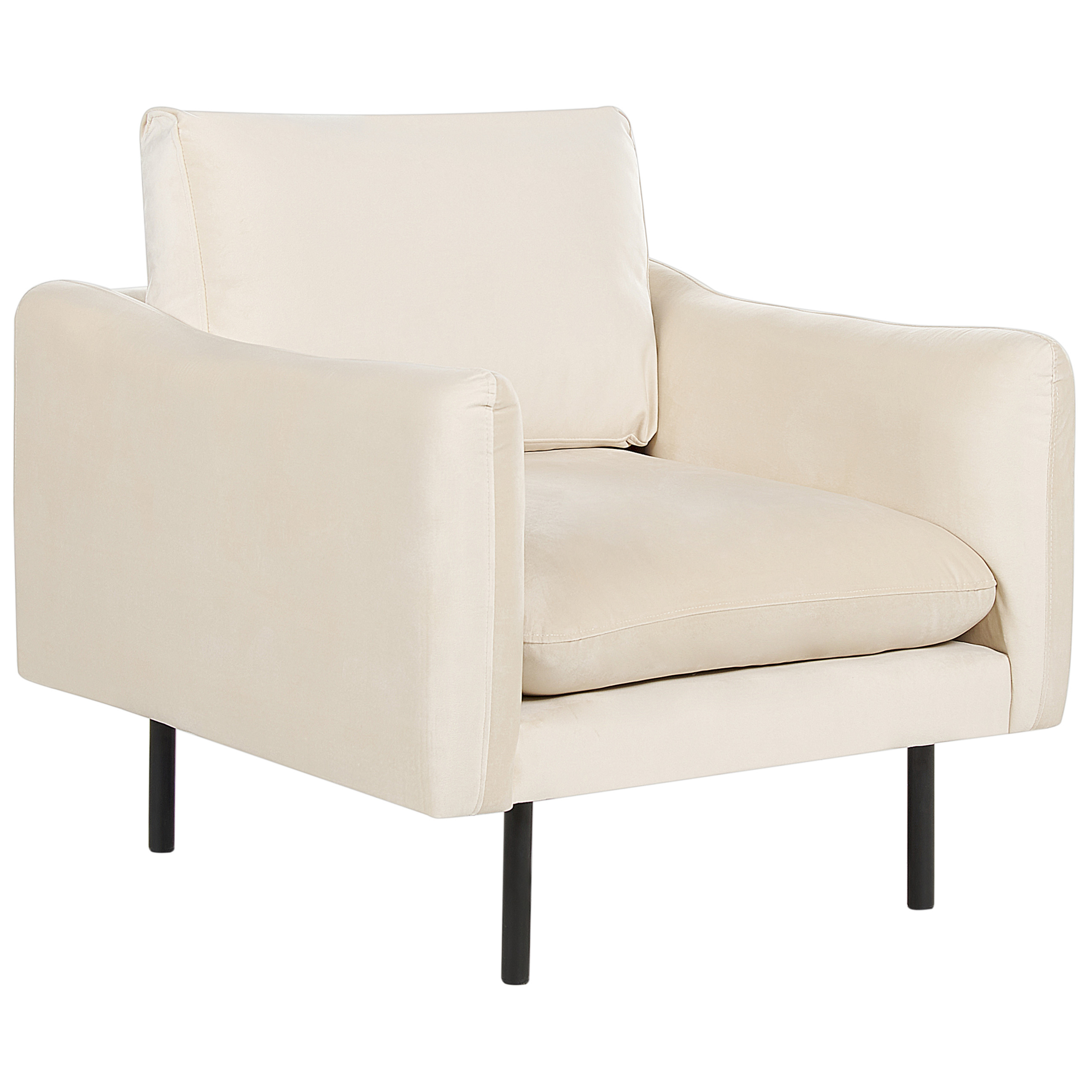 Fauteuil Fluweel Lichtbeige VINTERBRO