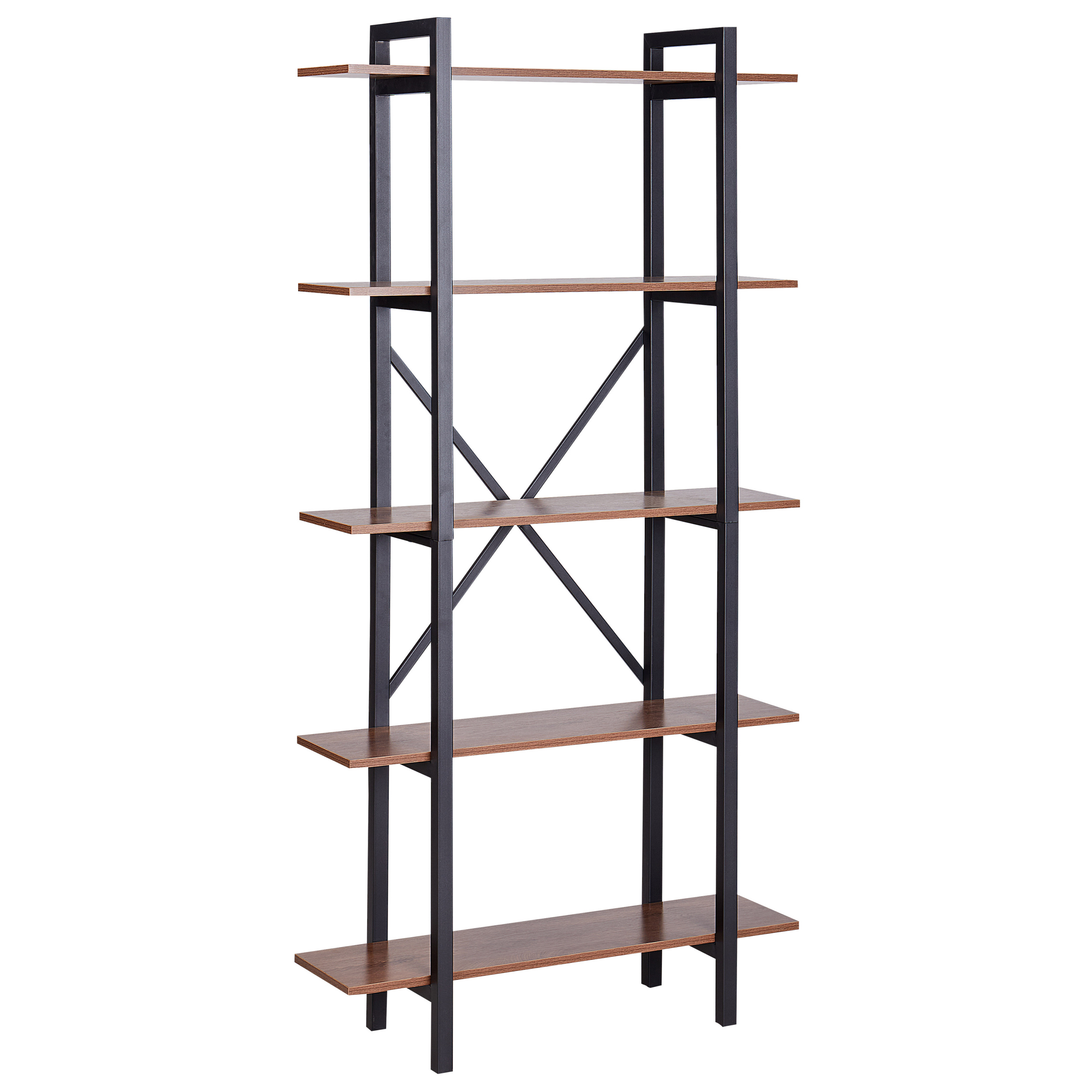 Boekenkast met 5 planken Donkere houtkleur DARBY