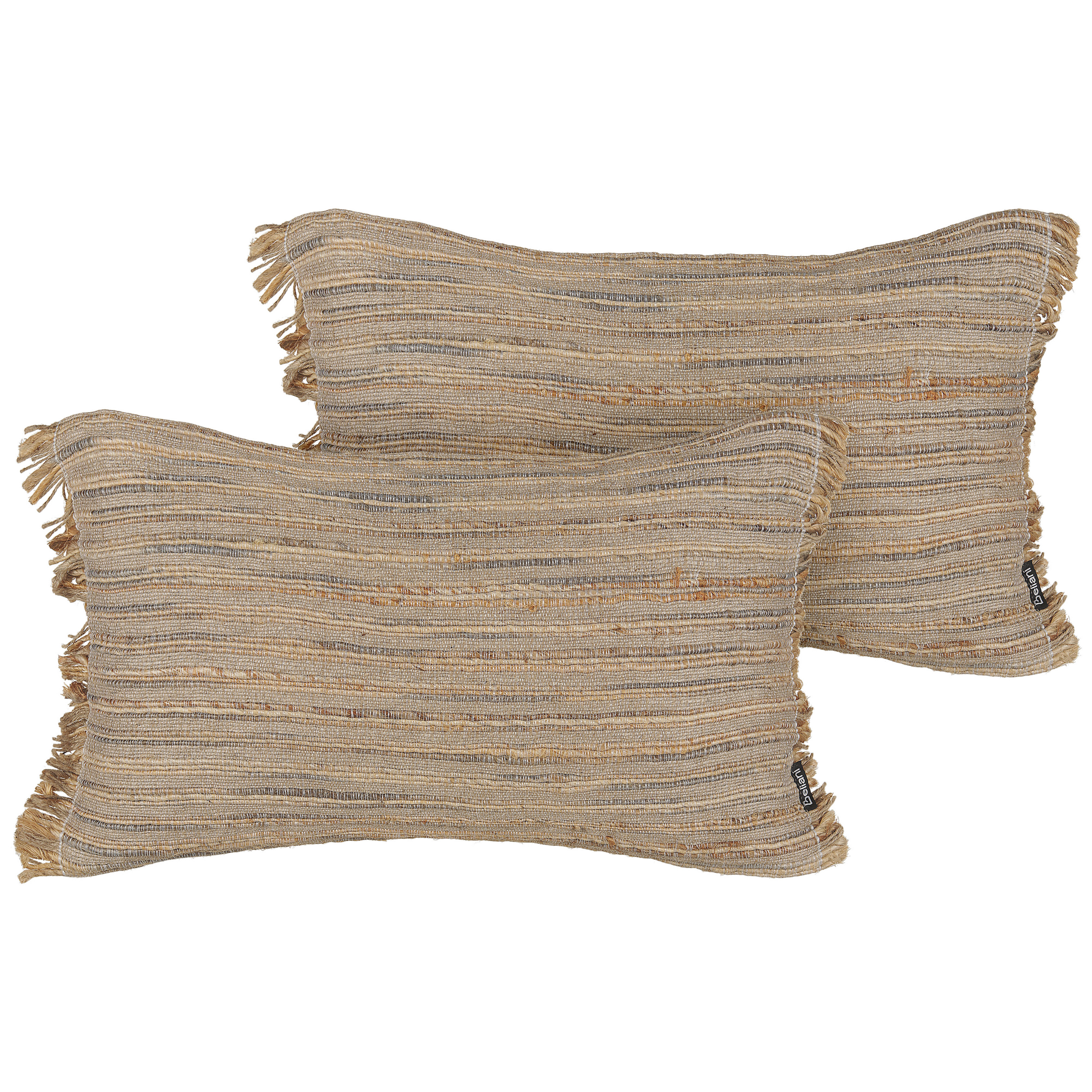Sierkussen Beige LEDUM 30 x 50 cm