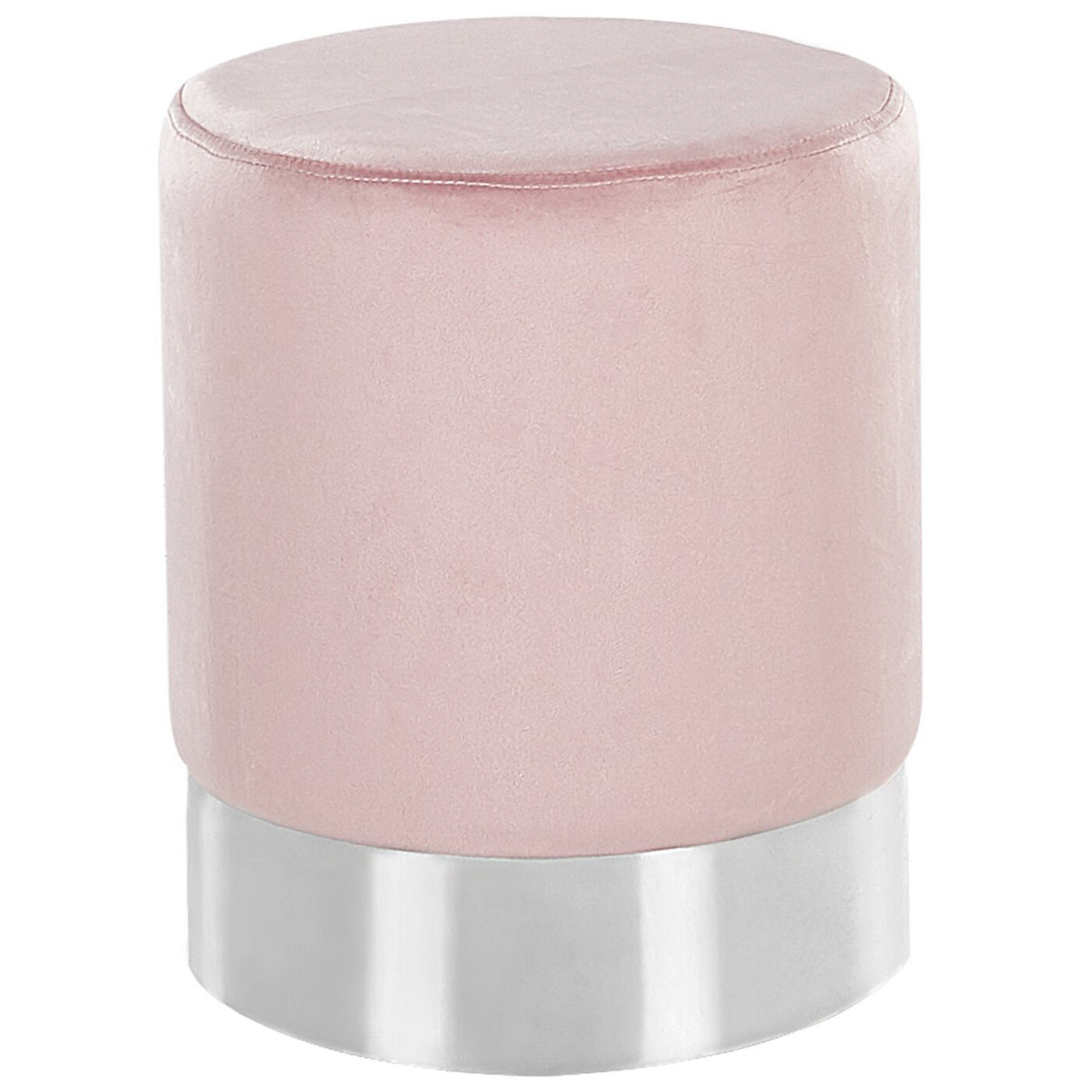 Poef fluweel blauw BRIGITTE