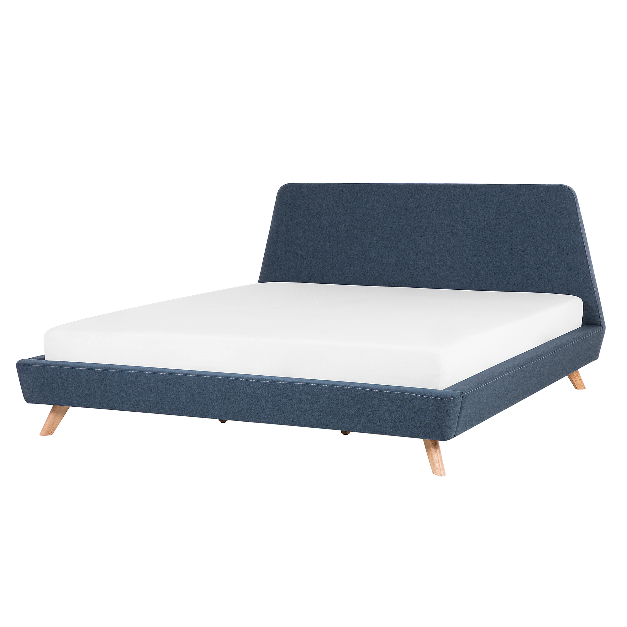 Bed stof donkerblauw 180 x 200 cm VIENNE