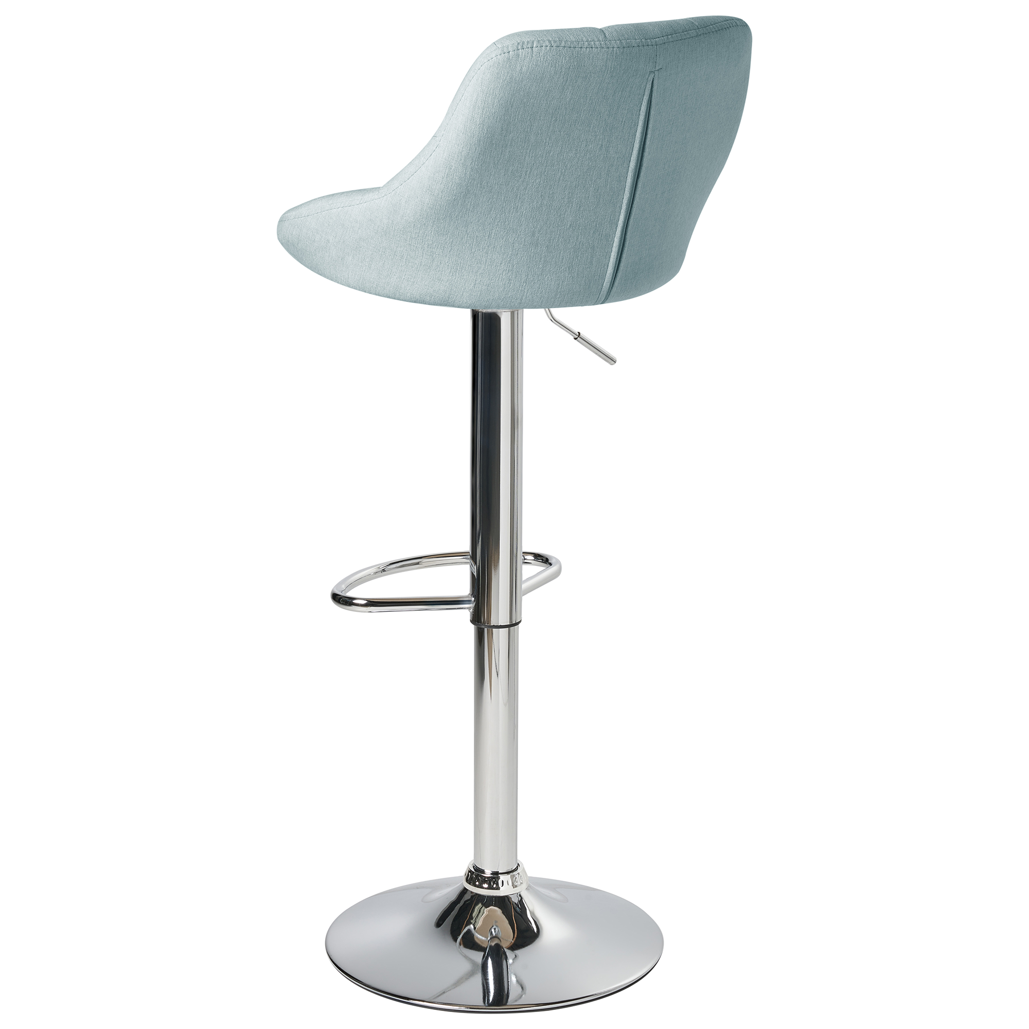 Set de 2 scaune de bar LUCCA  Pivotant Albastru deschis [7]