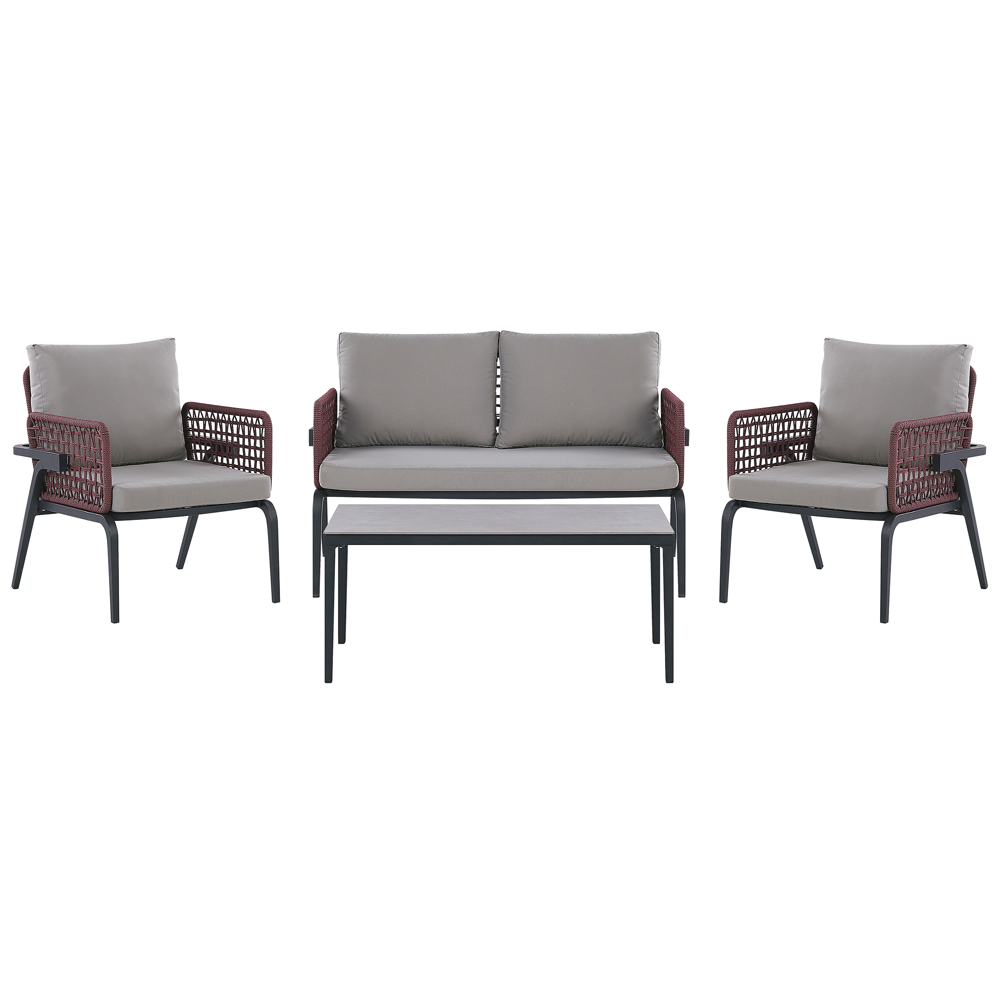 Loungeset Aluminium Grijs SCIACCA