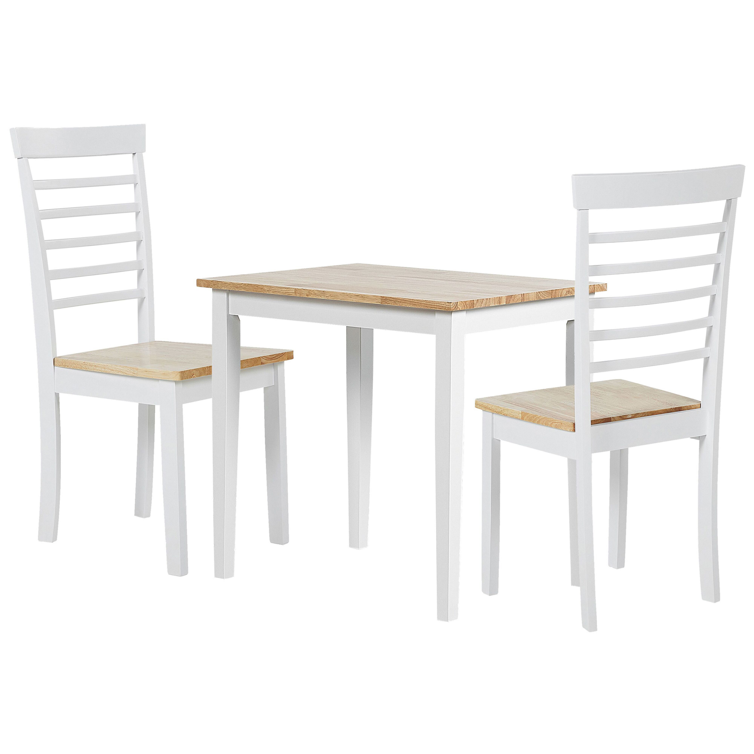 Eetkamerset lichtbruin/wit BATTERSBY