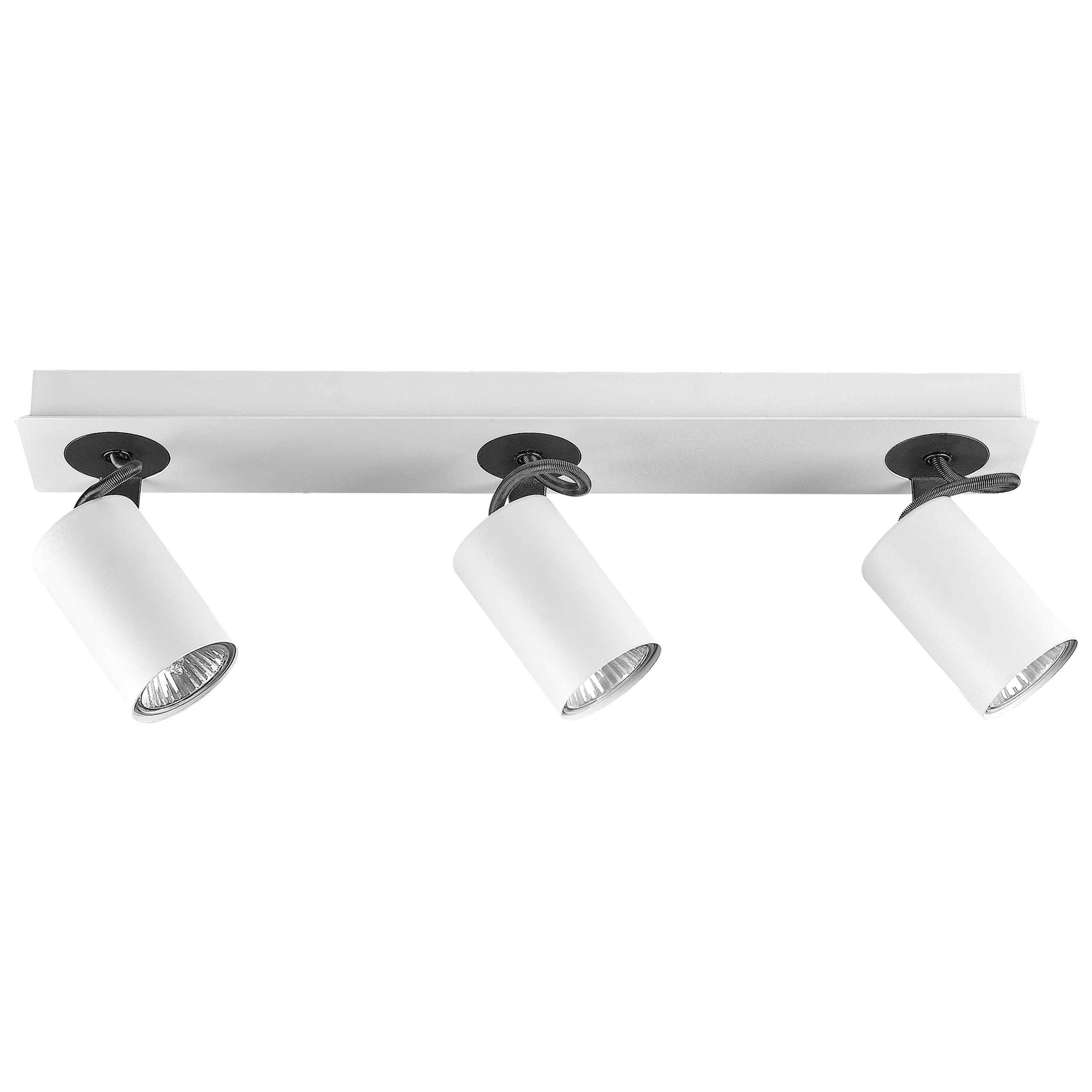 Plafondlamp 3 spots wit KLIP