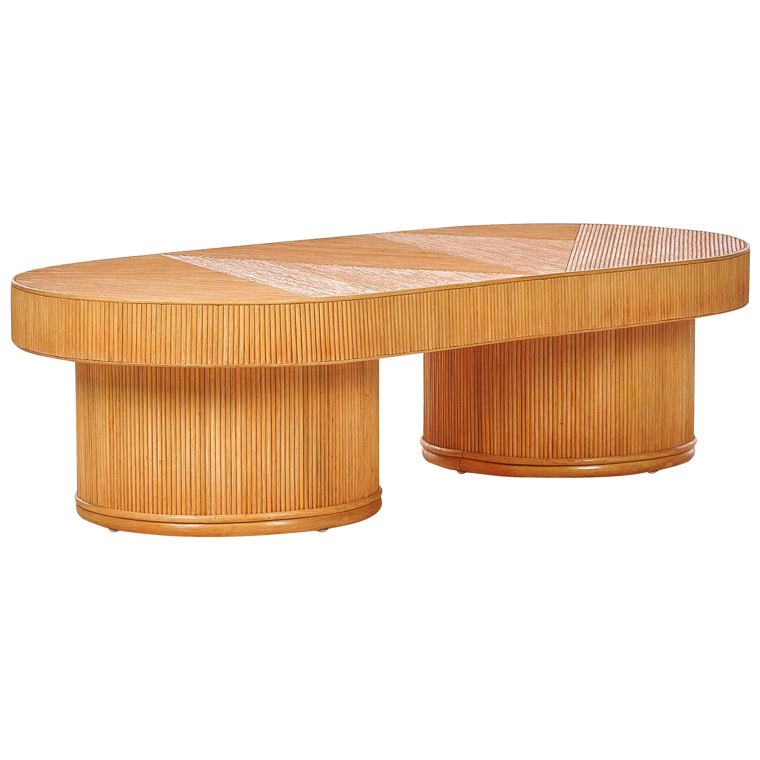 Tuintafel Rotan Lichte houtkleur AIROLE