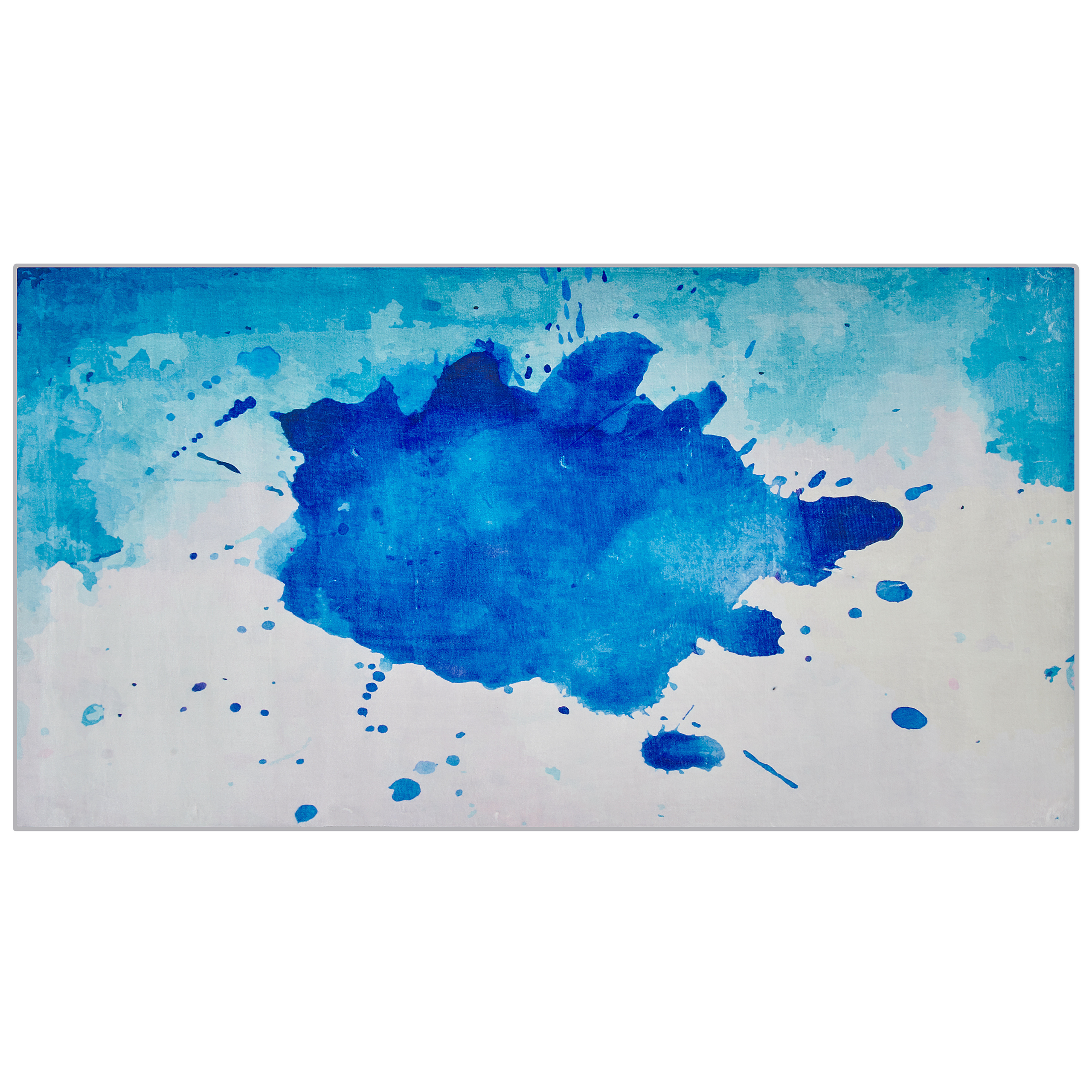 Vloerkleed polyester blauw 80 x 150 cm ODALAR