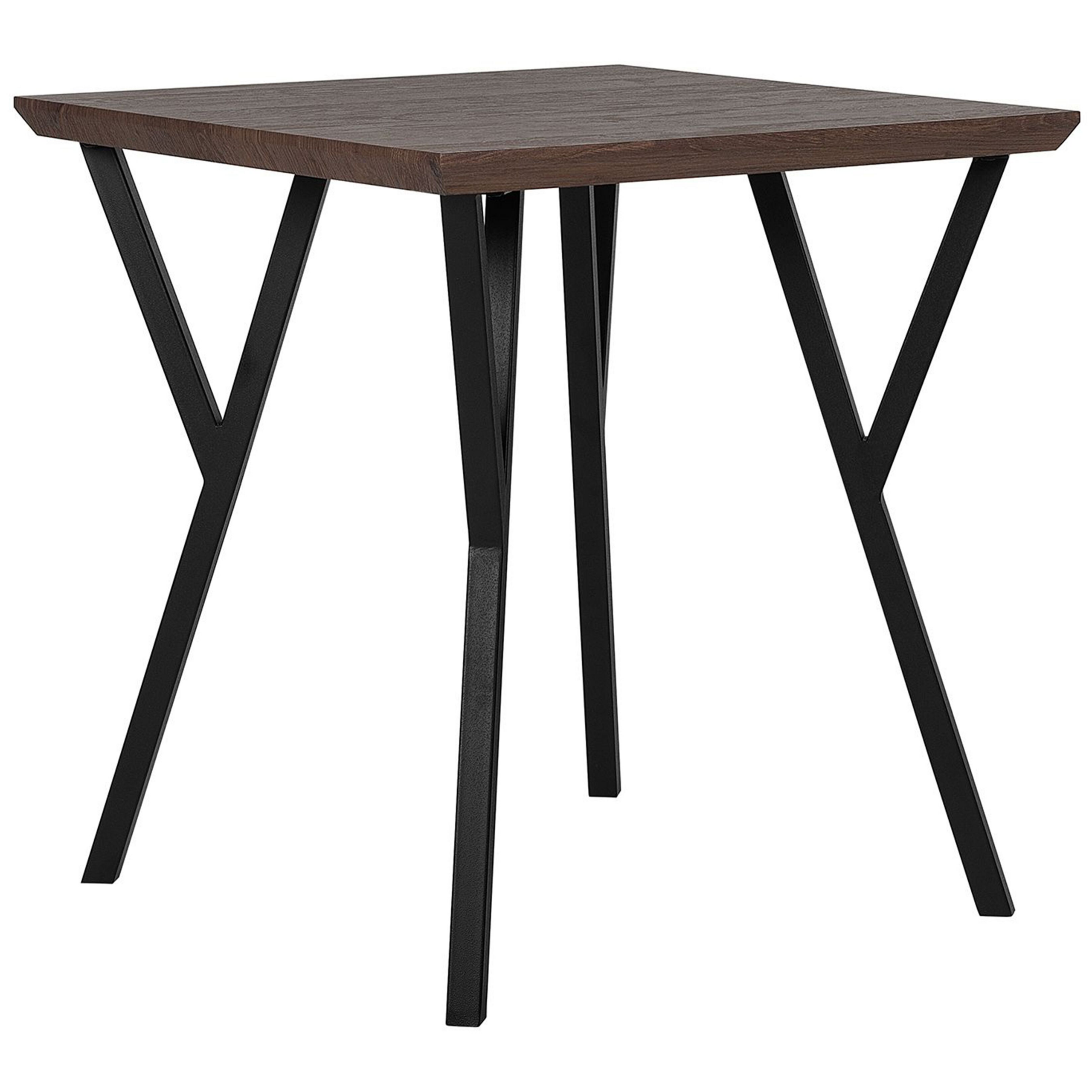 Eettafel hout donkerbruin 70 x 70 cm BRAVO