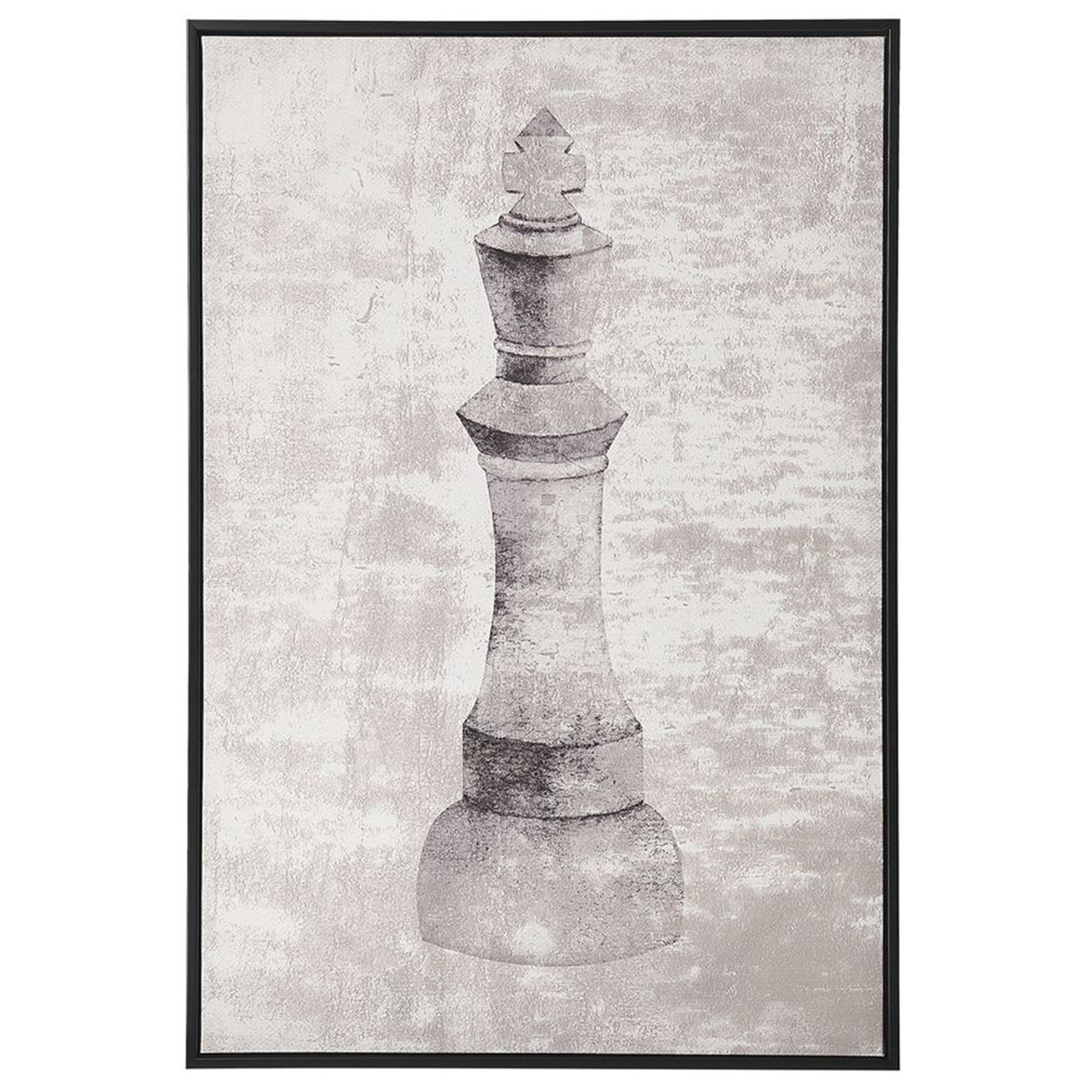 Wanddecoratie 63 cm 93 cm Grijs BUDRIO