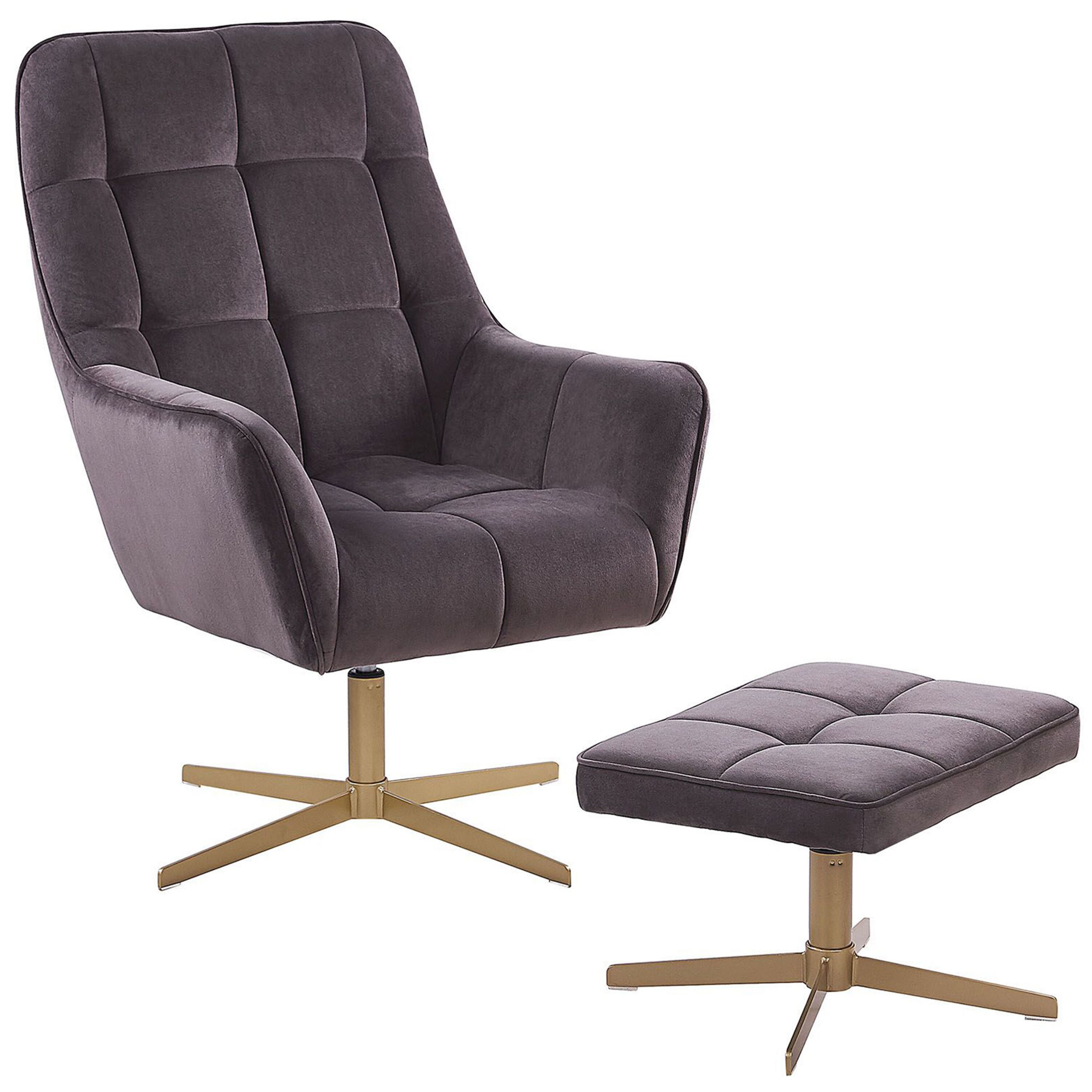 Fauteuil Fluweel Taupe MOLLE