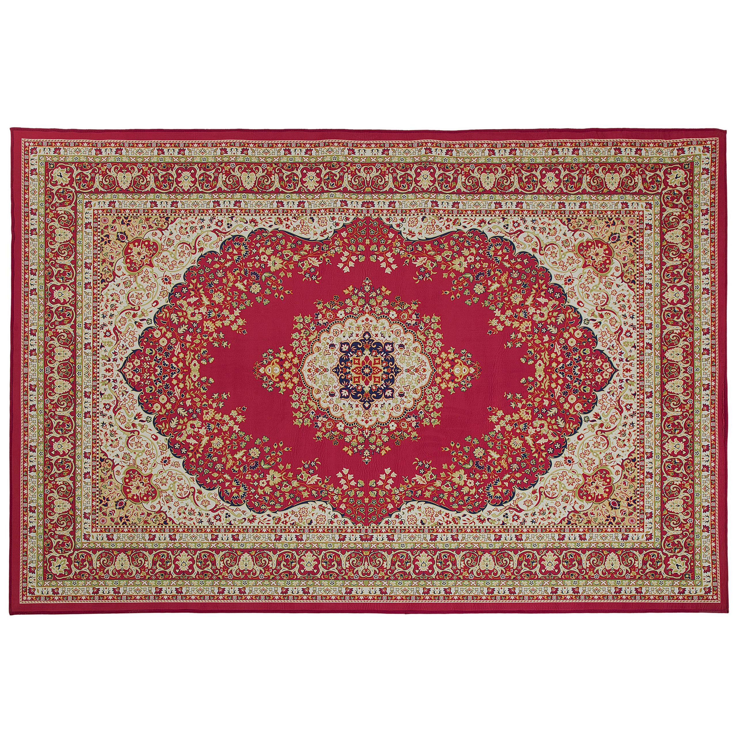Vloerkleed polyester rood 160 x 230 cm KARAMAN